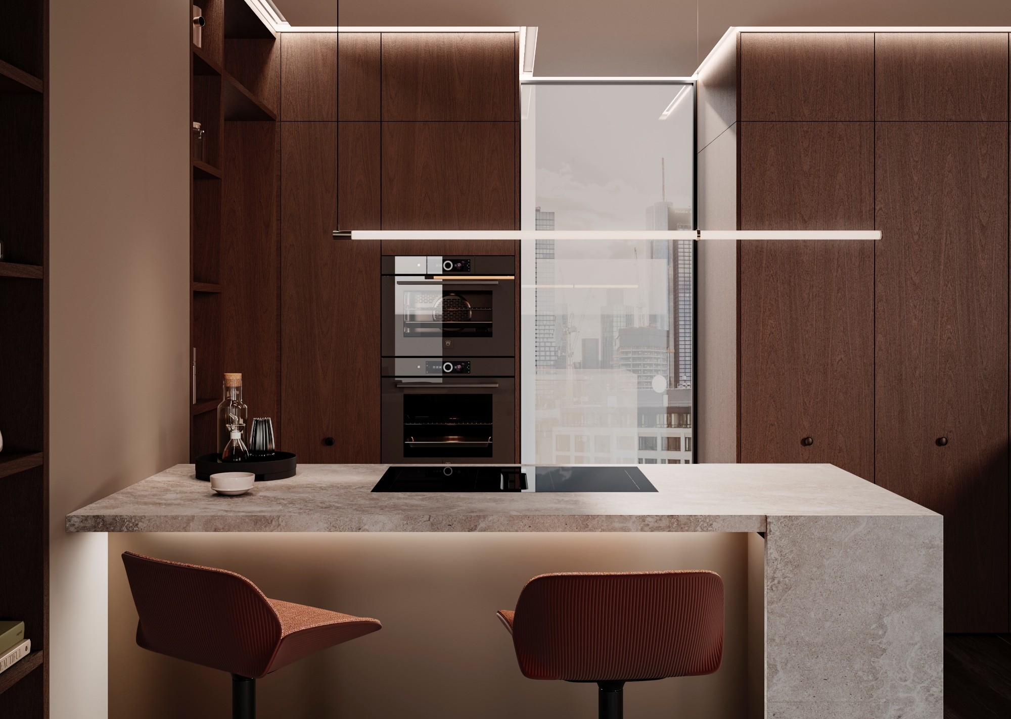 Luxurious kitchen interior design