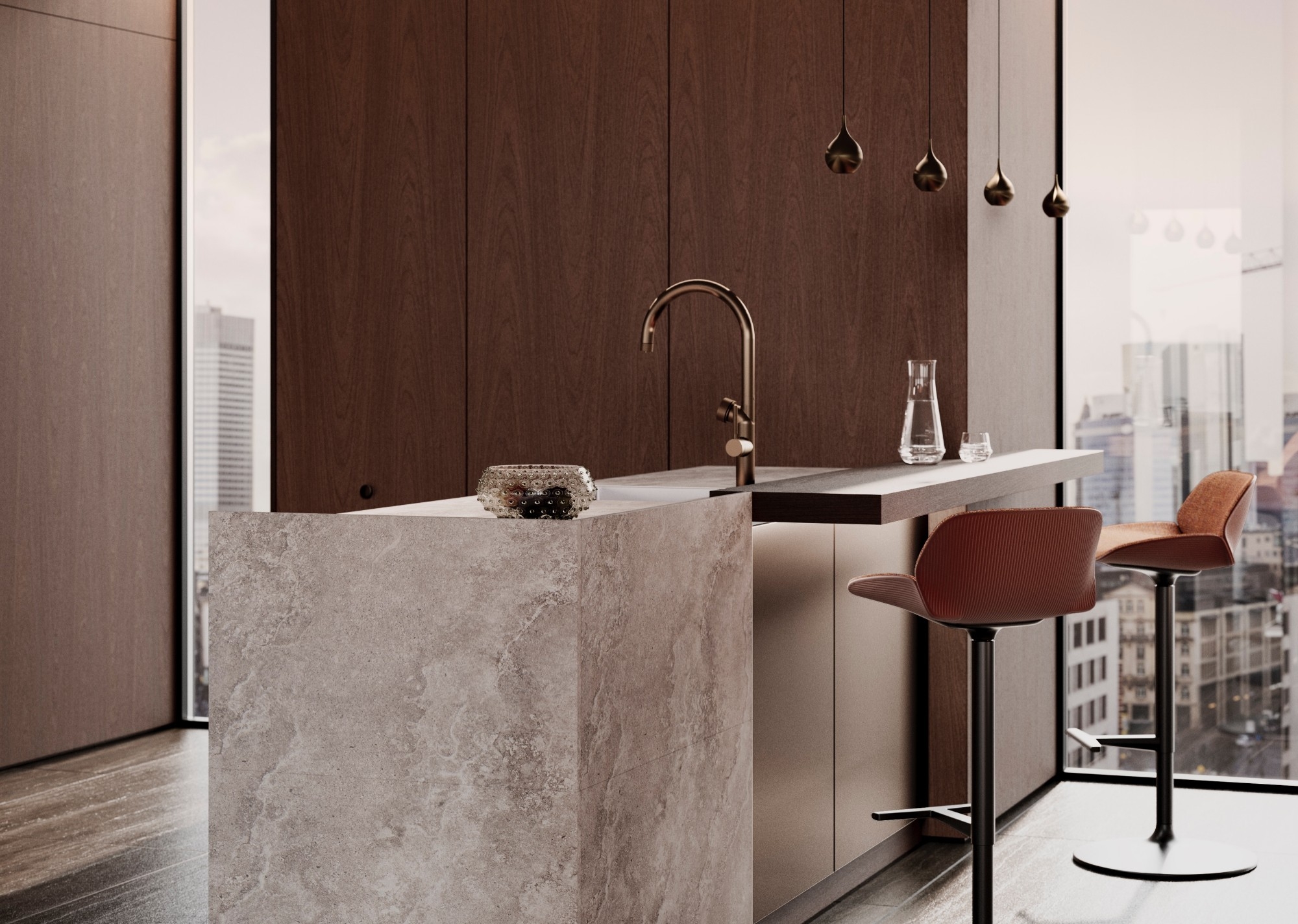 Luxurious kitchen interior design