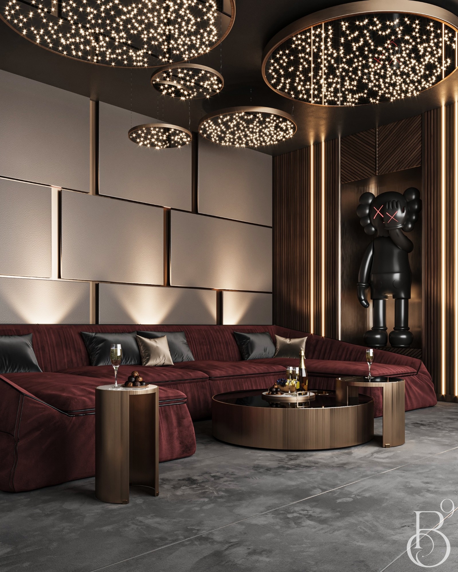 Stylish & luxurious AV room interior
