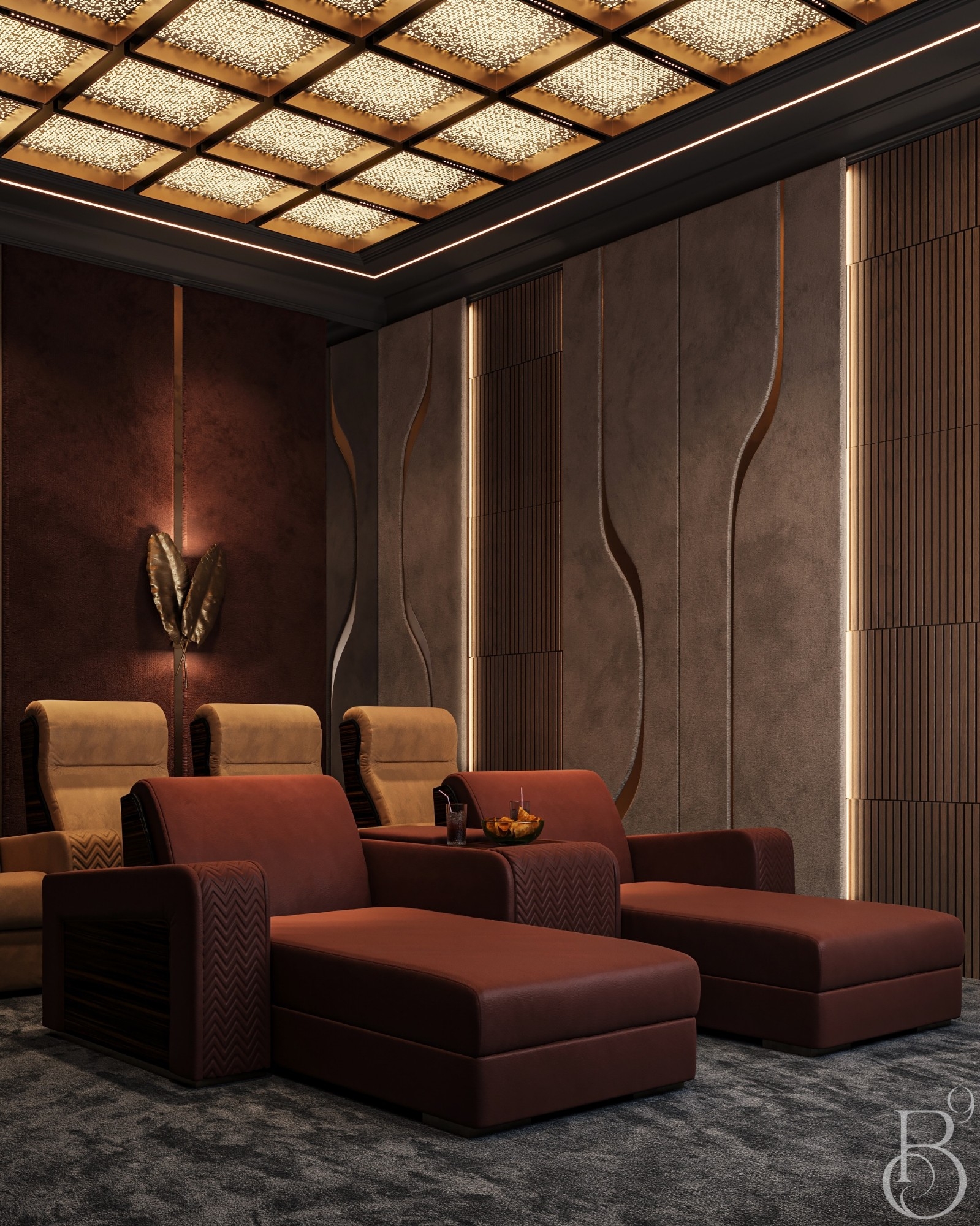 Stylish & luxurious AV room interior