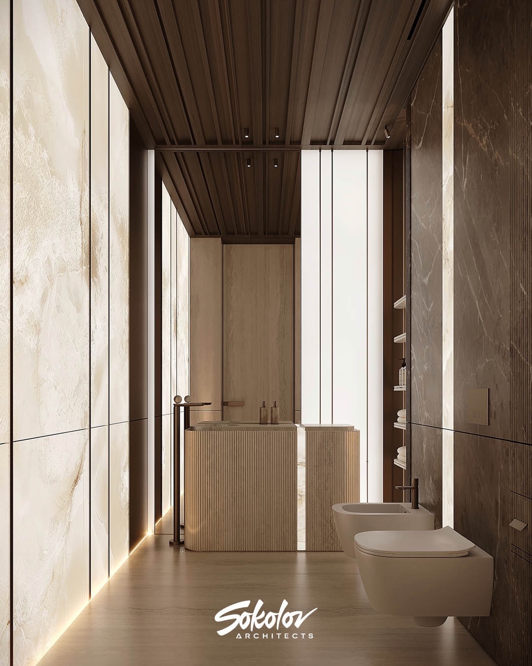 Modern and stunning bathroom design