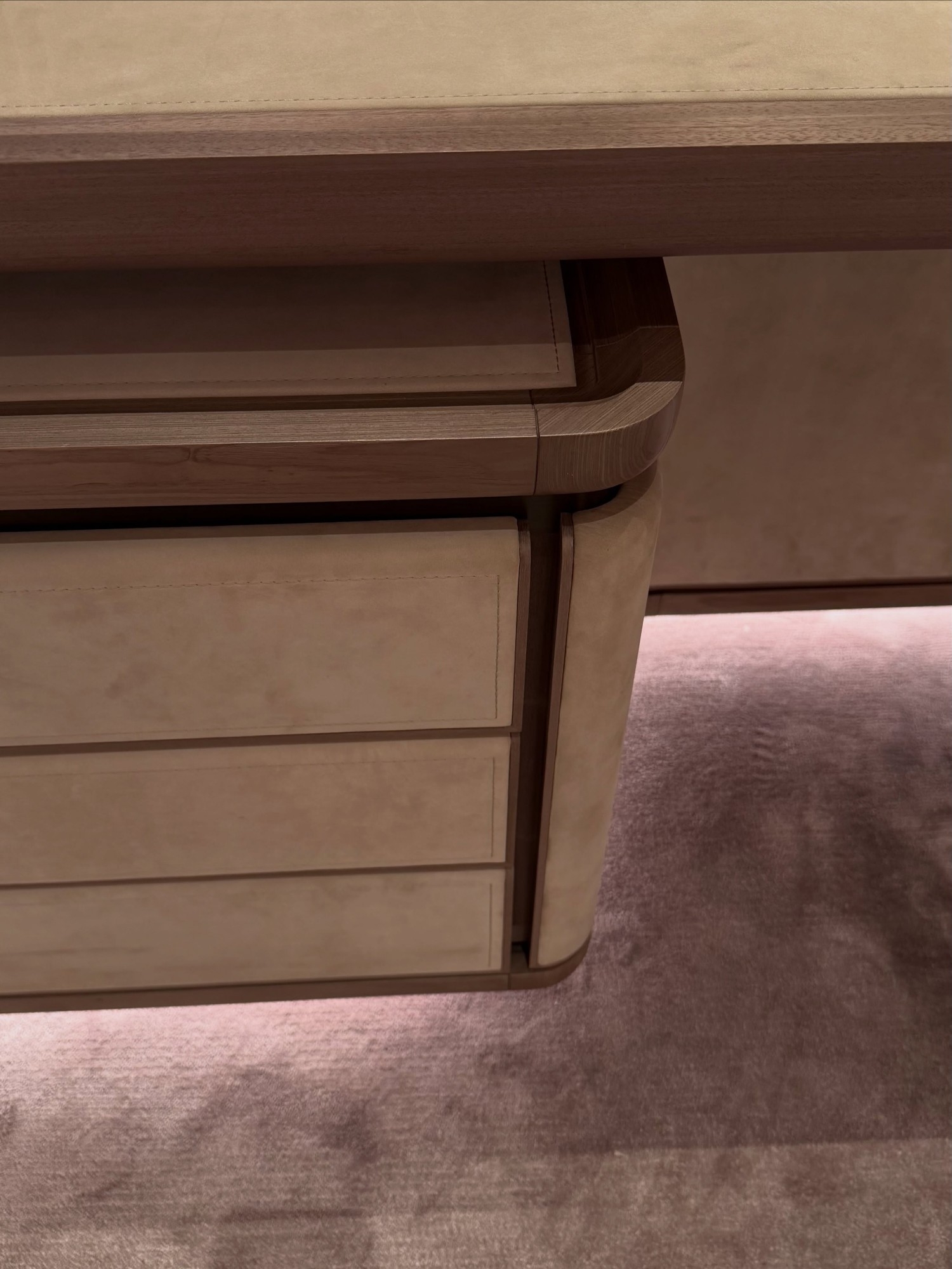 Stylish, modern walk in wardrobe design