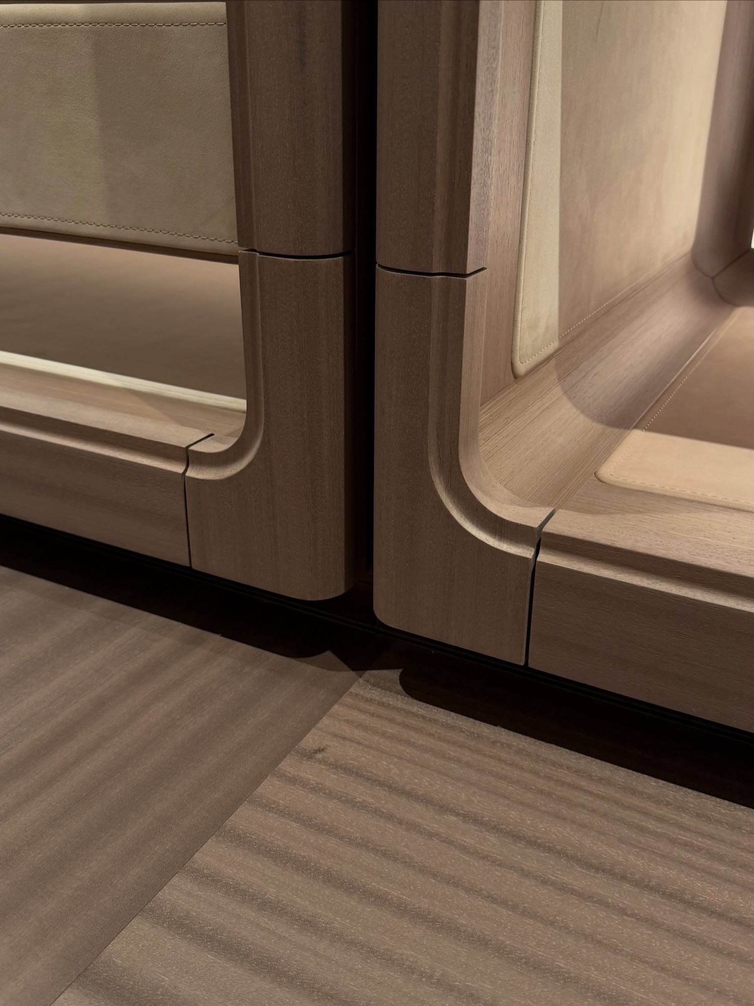 Stylish, modern walk in wardrobe design