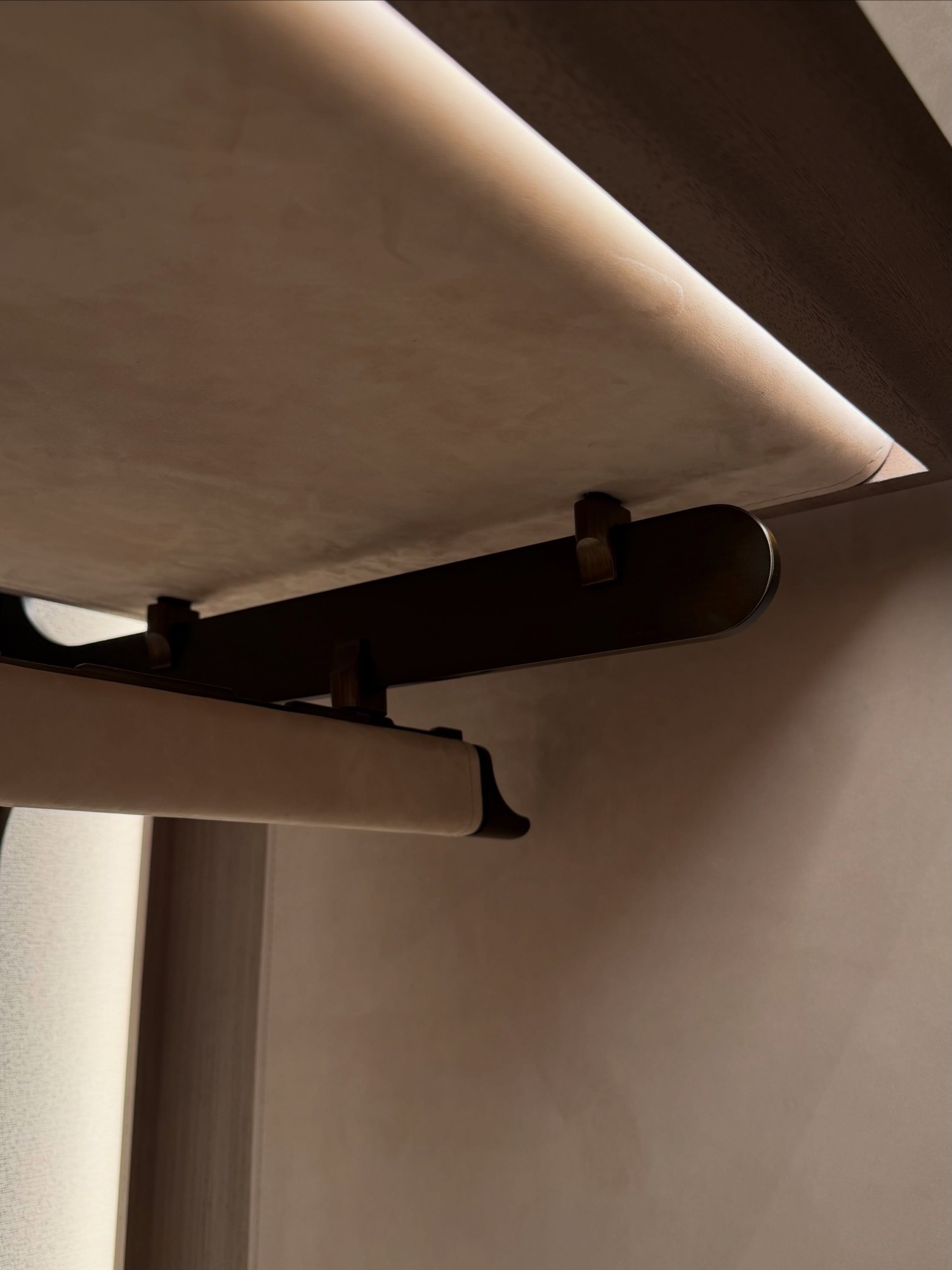 Stylish, modern walk in wardrobe design