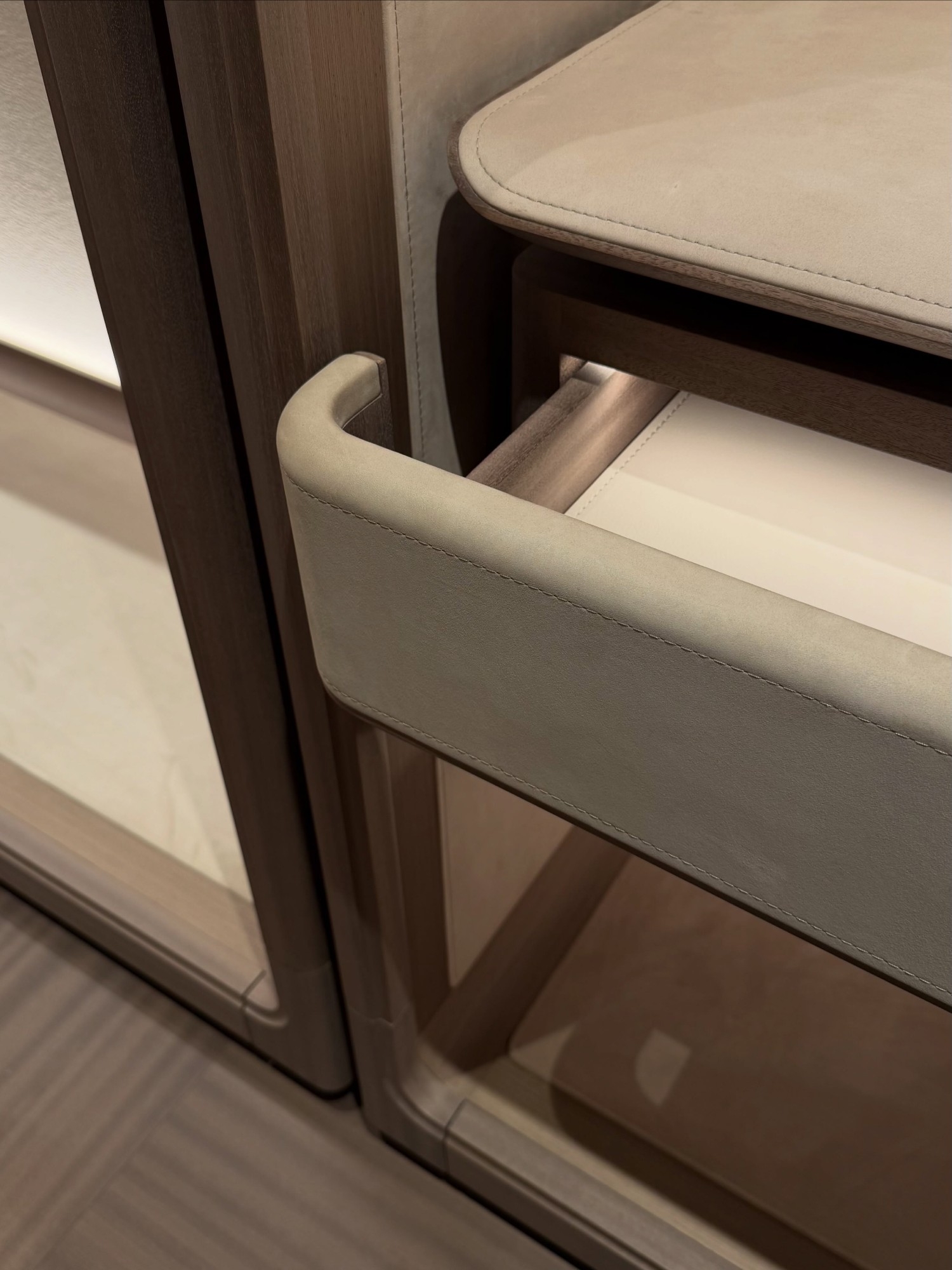 Stylish, modern walk in wardrobe design