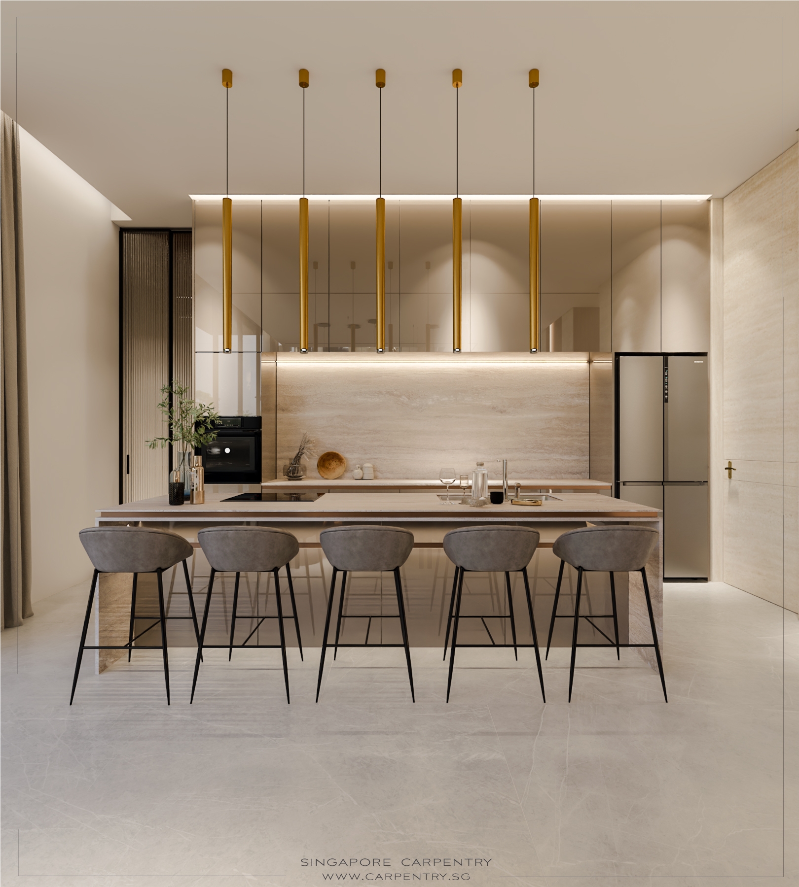 Luxury interior design for a sophisticated home @ Pemimpin Place