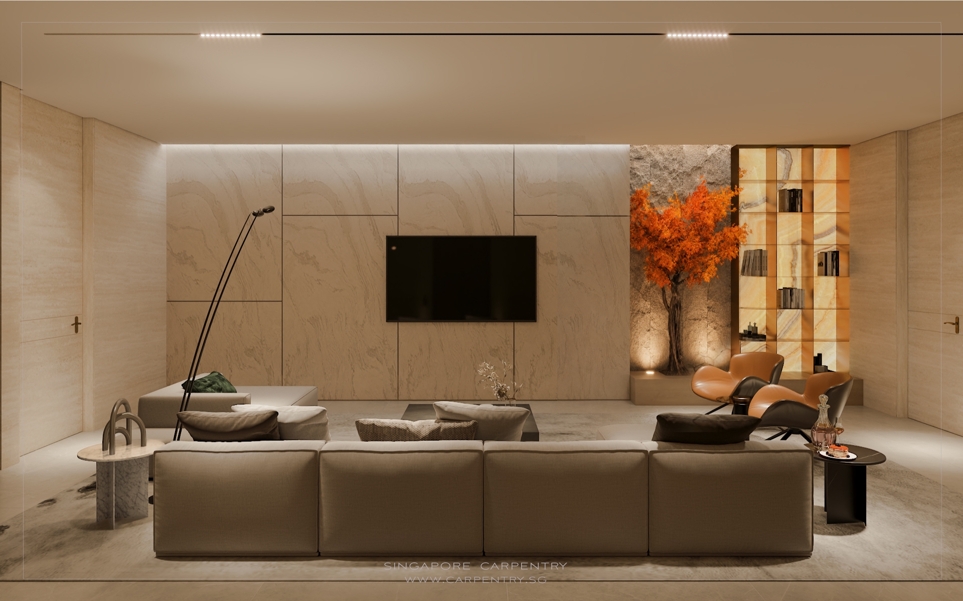 Luxury interior design for a sophisticated home @ Pemimpin Place