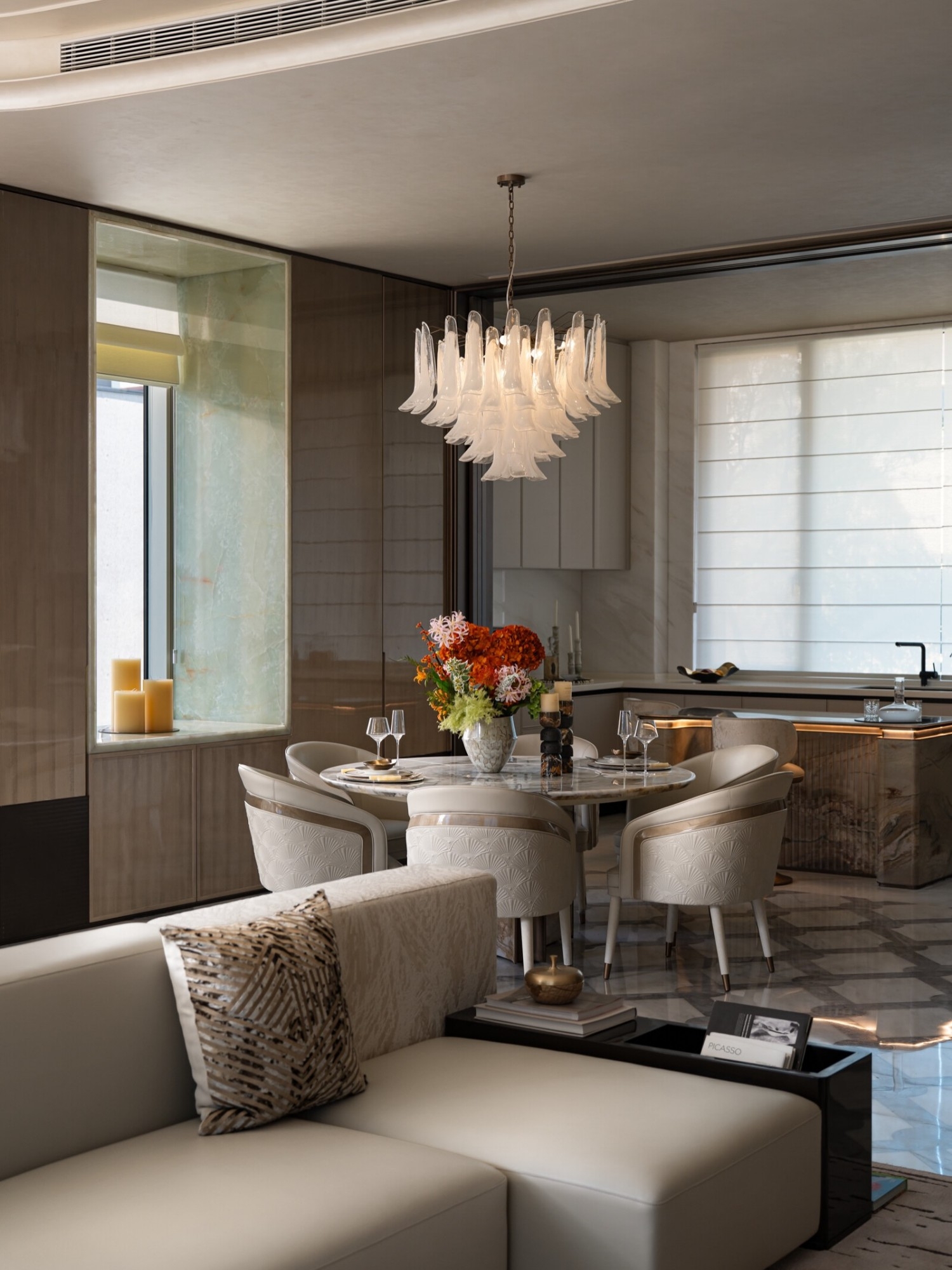 Luxurious living room interior design