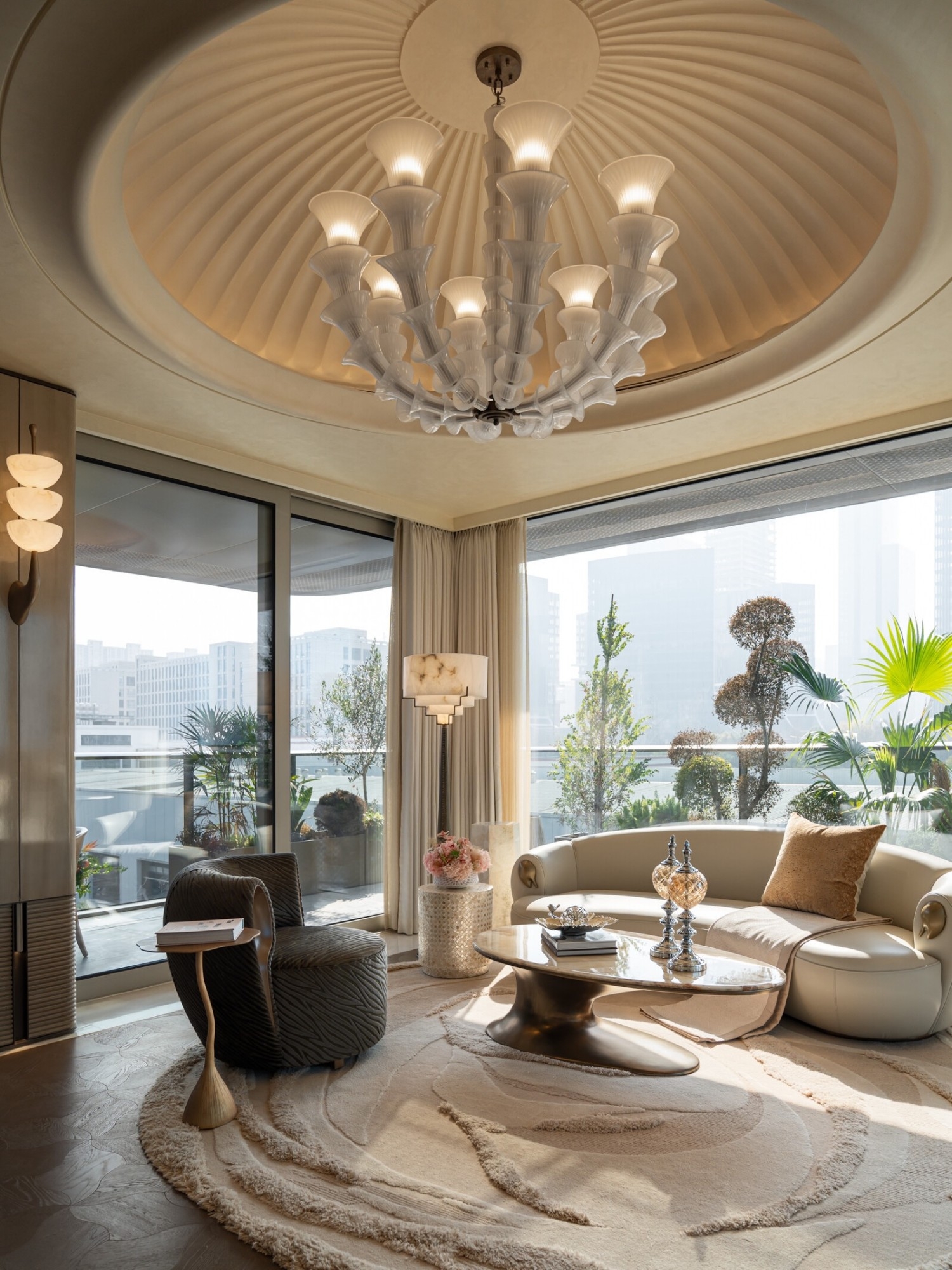 Luxurious living room interior design