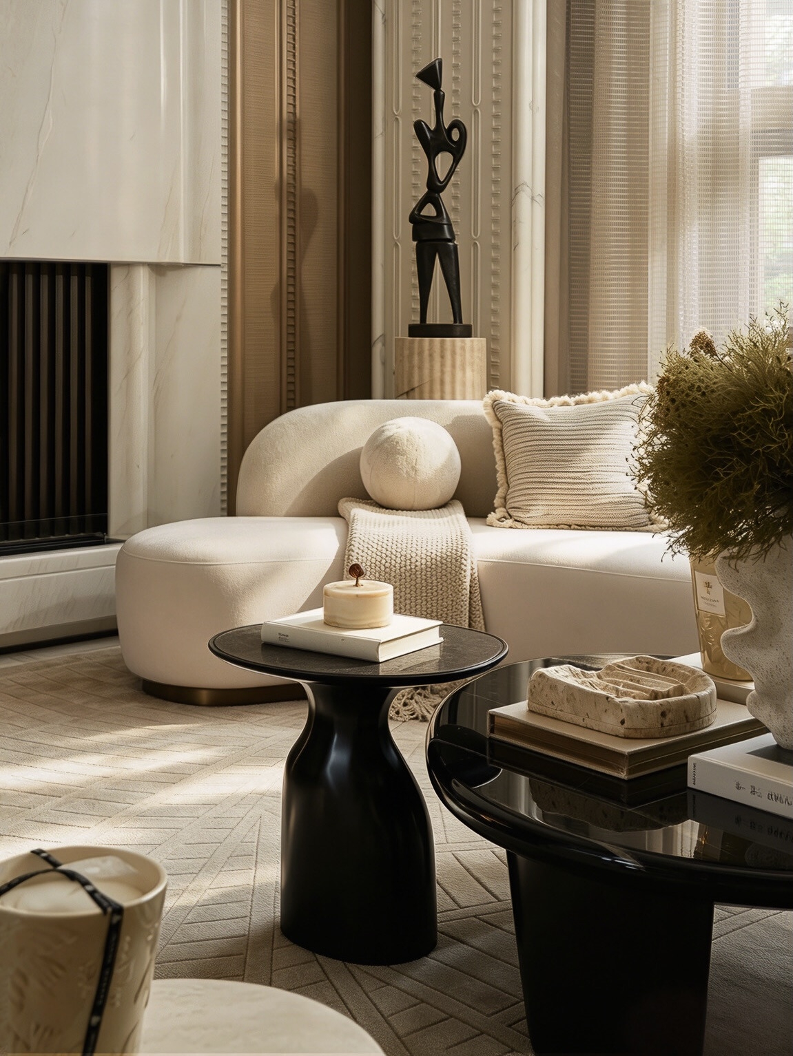 Luxurious living room interior design