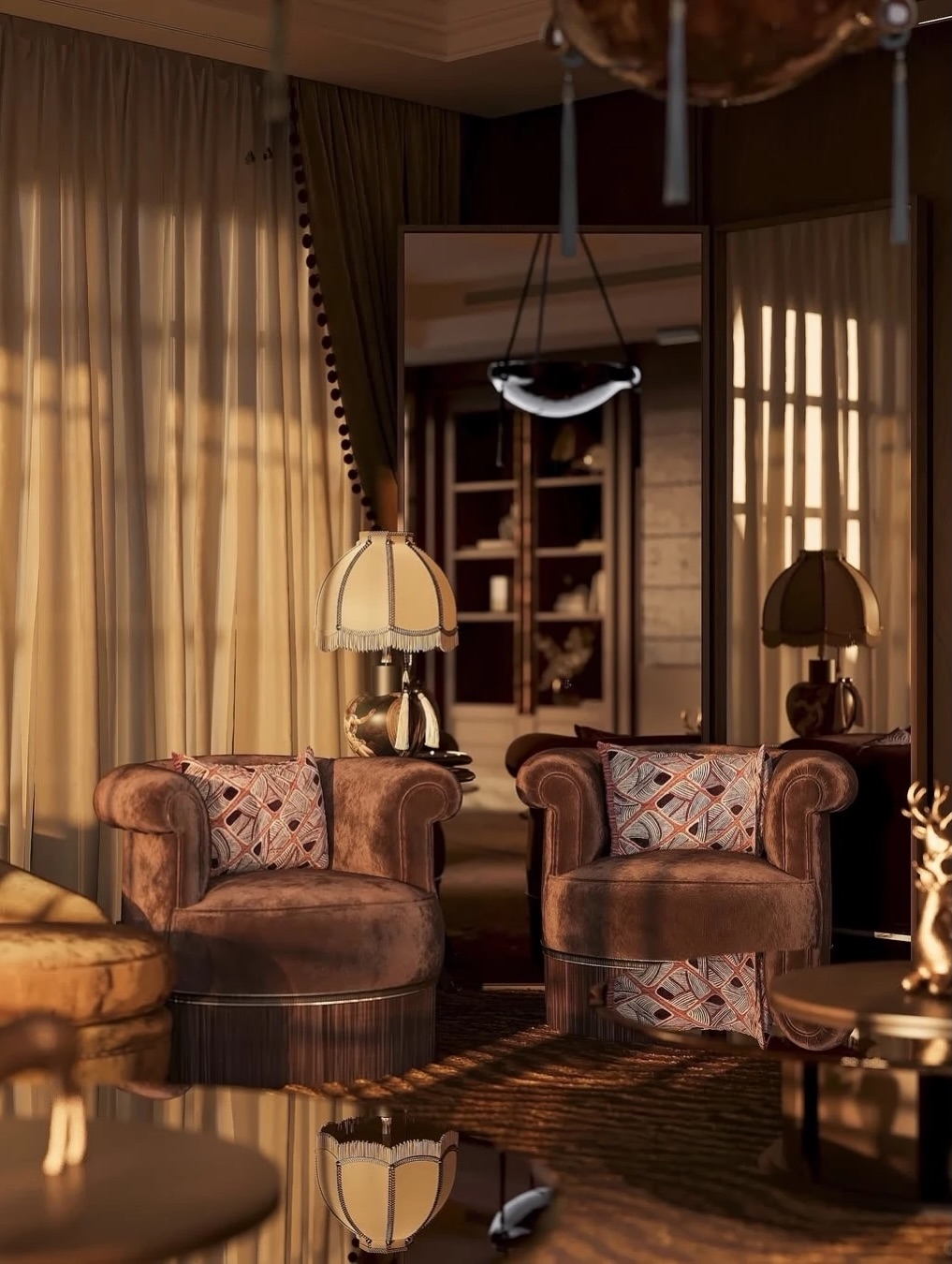 Sophisticated and cozy home interior design