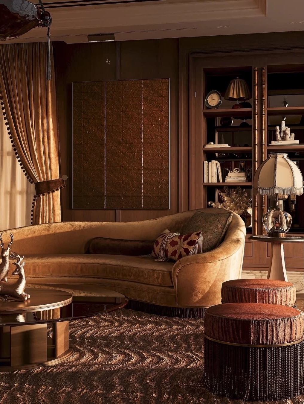 Sophisticated and cozy home interior design