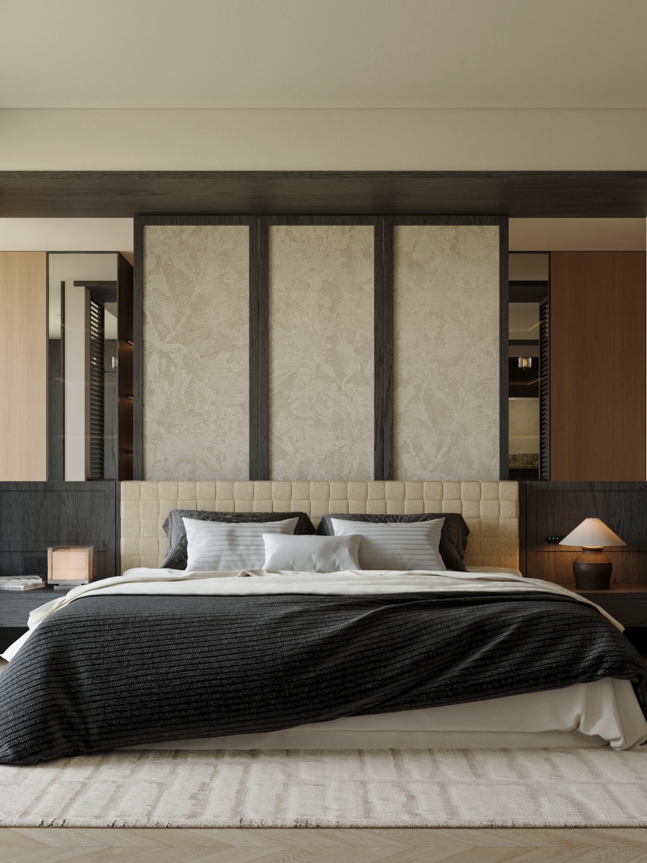 Cozy bedroom interior design