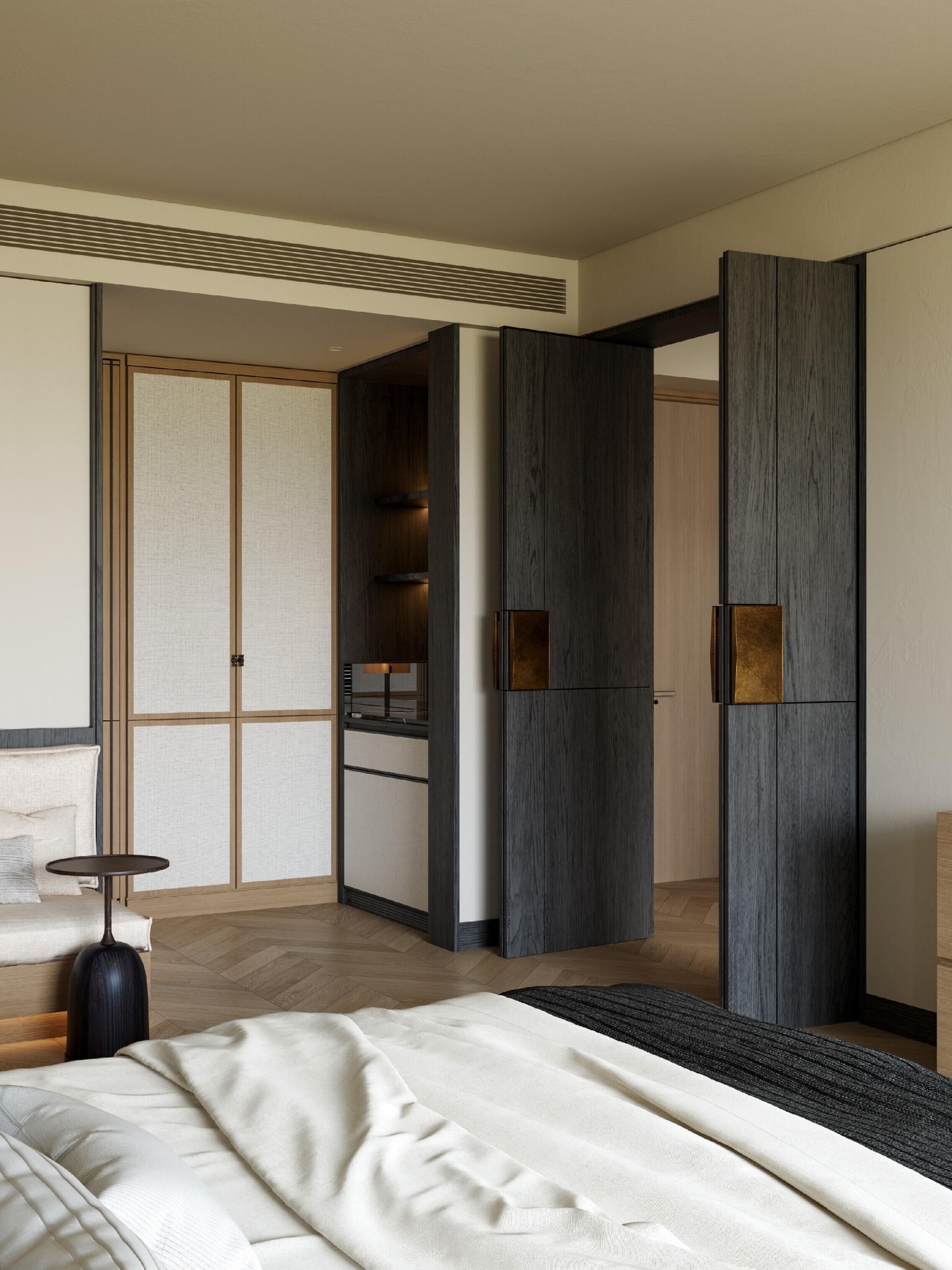 Cozy bedroom interior design