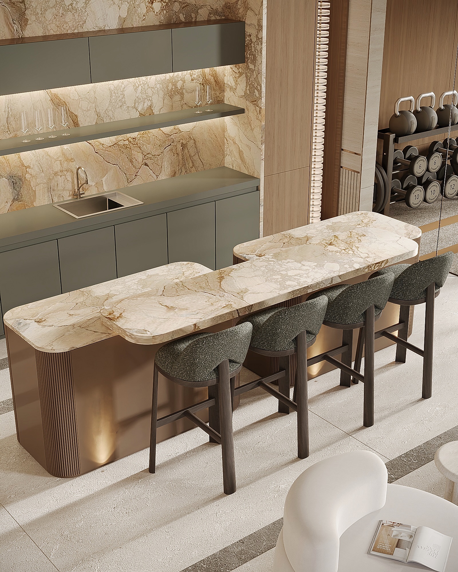 Luxurious home bar design