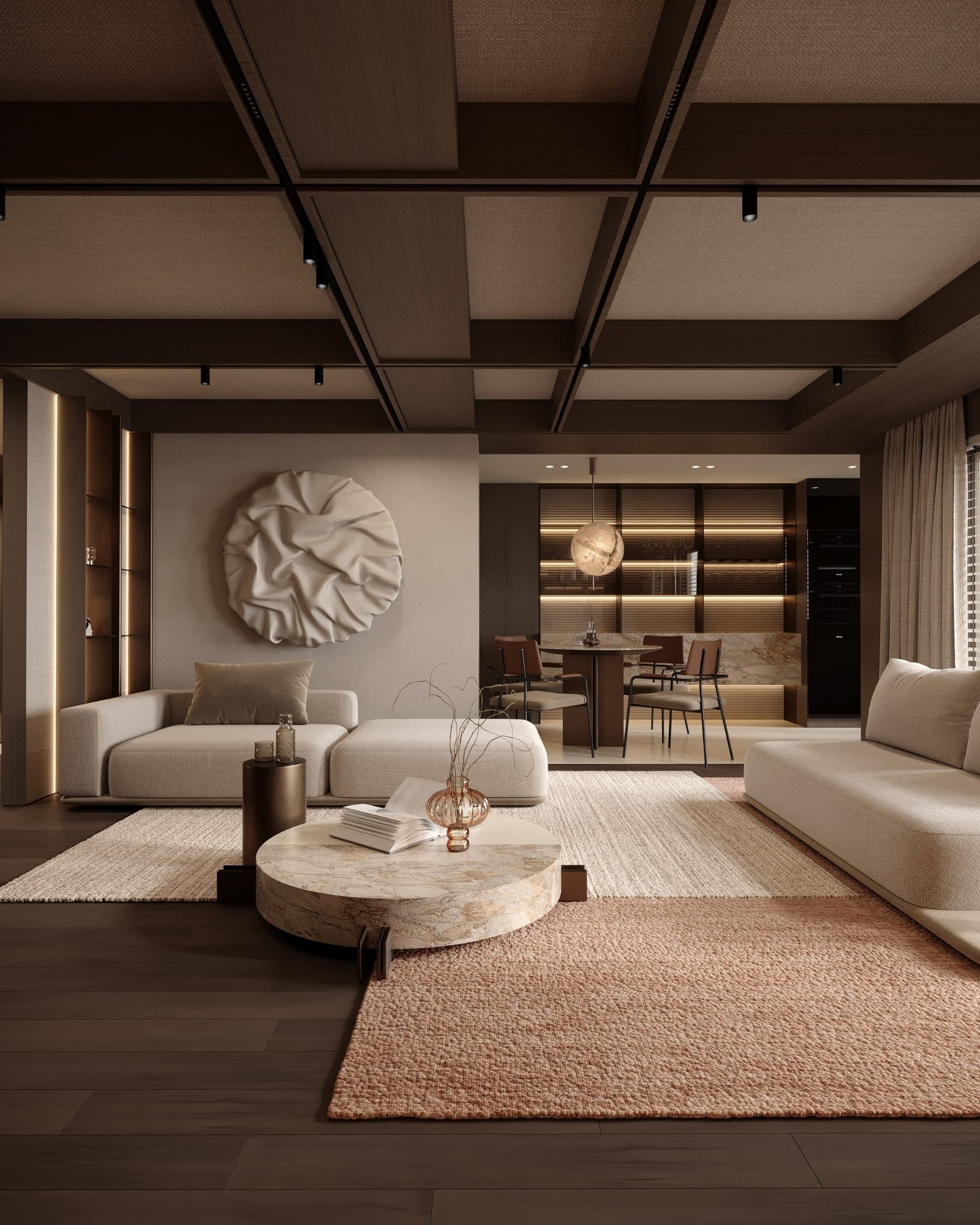 Cozy and modern living room design