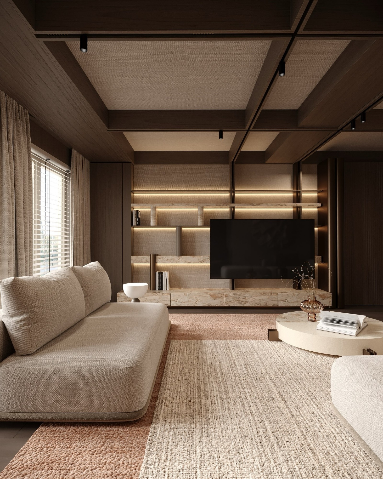 Cozy and modern living room design