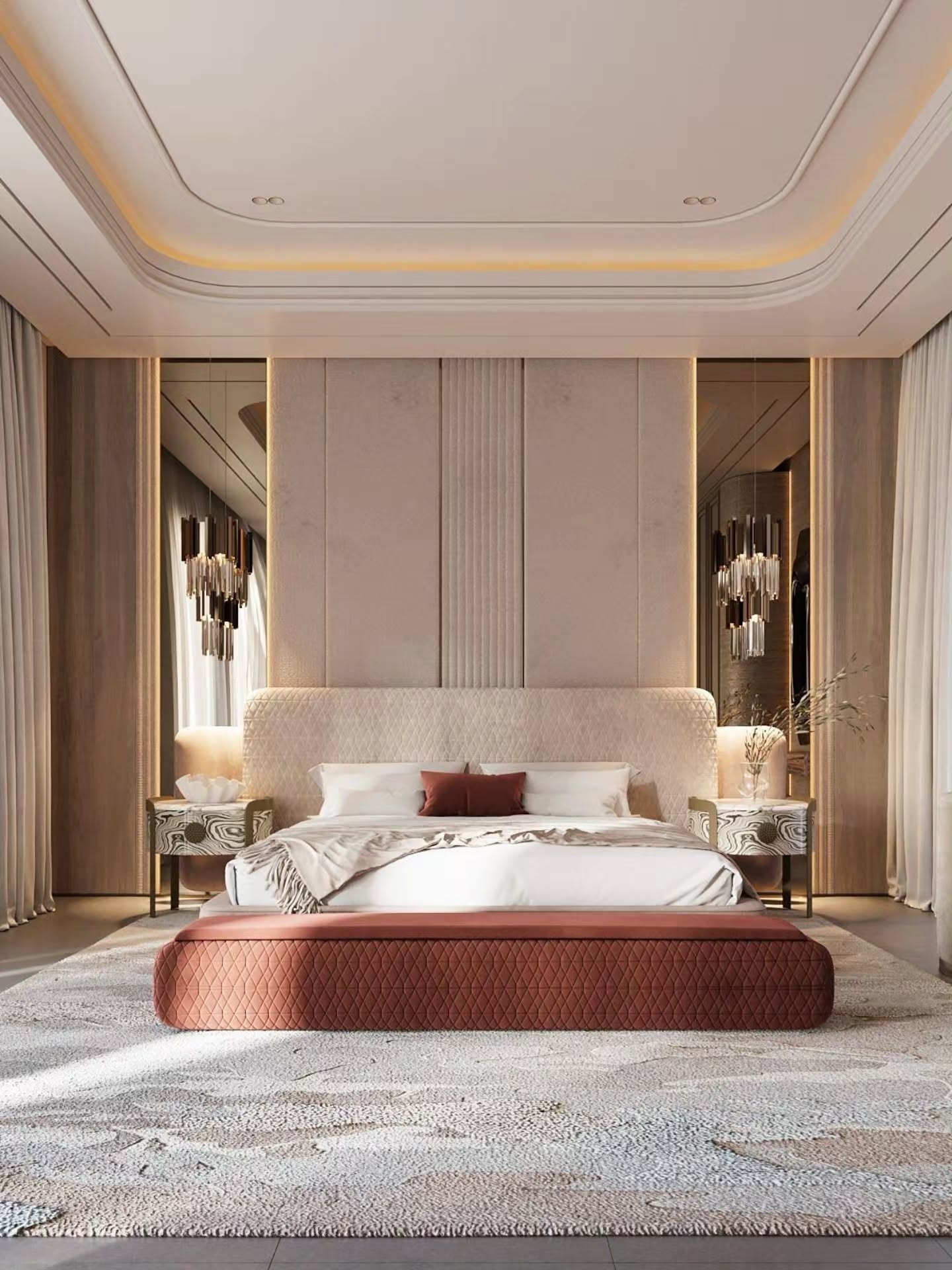 Ultra luxurious bedroom design