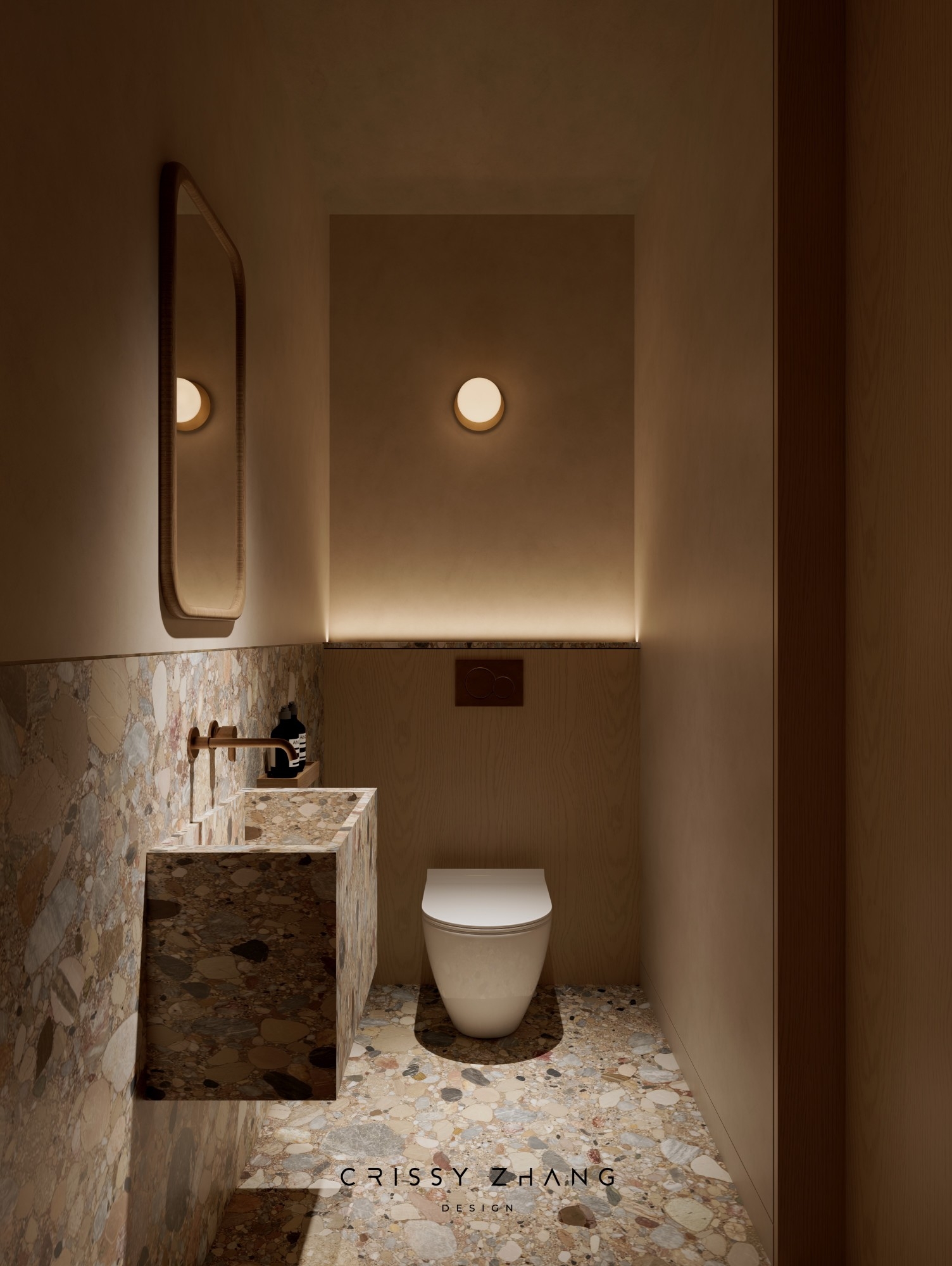 Small-powder-room-for-a-large-house