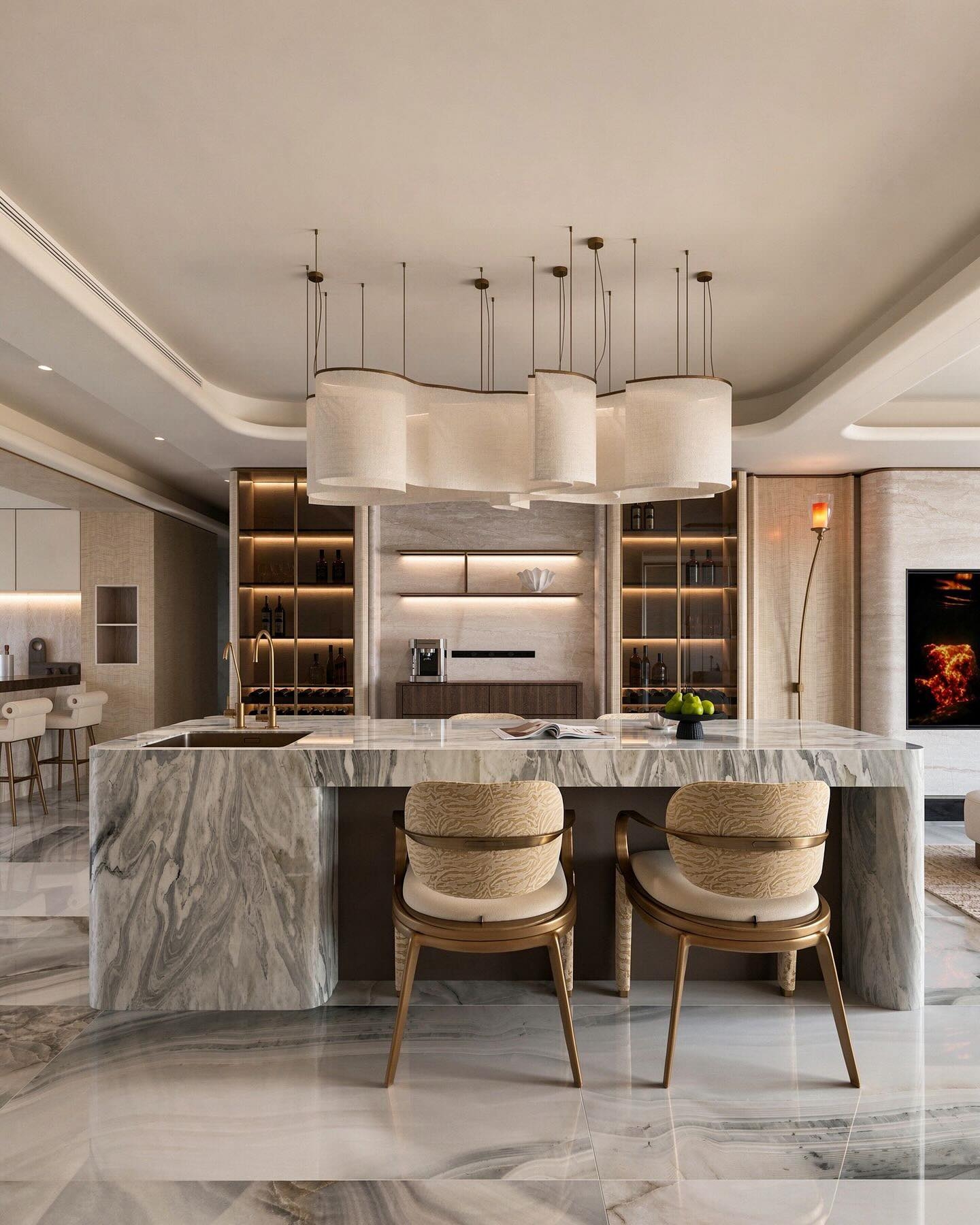 Ultra luxurious open concept home interior design
