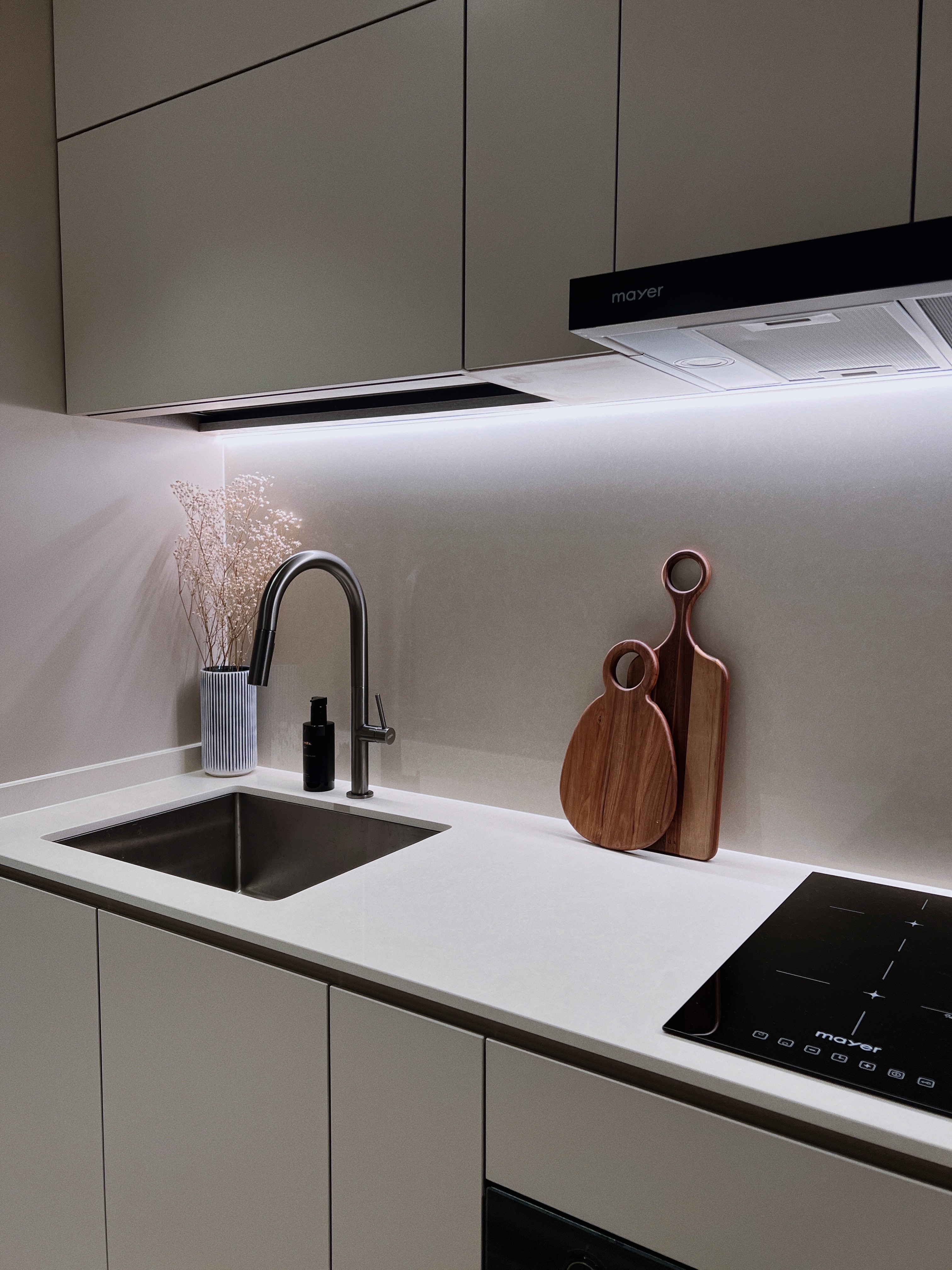 Inside My Scandi-Minimalist 1 Bedder Resale Condominium - modern kitchen, sleek design, minimalist style, contemporary decor