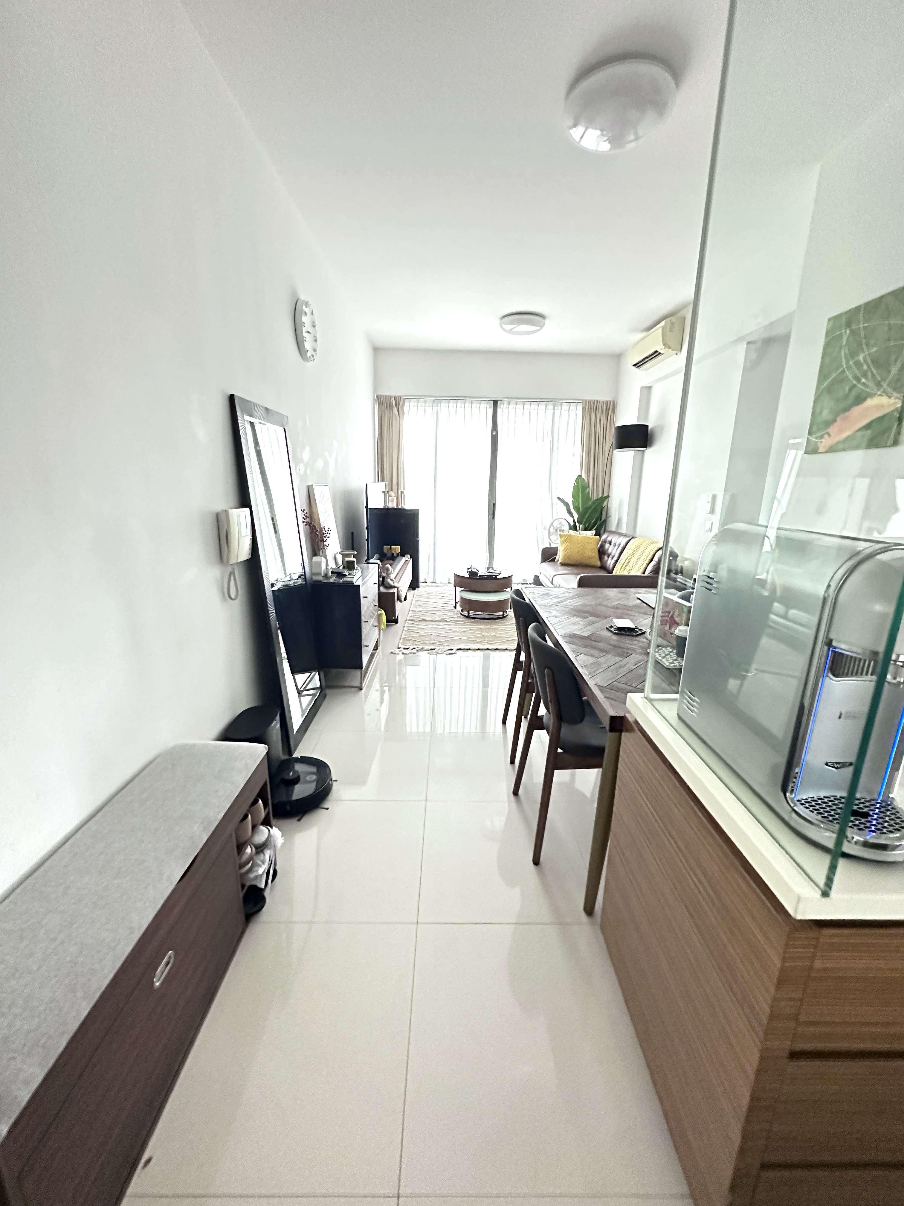 Welcome To Our Mid-Century Modern Condominium - Modern living room, spacious room, bright room, large windows