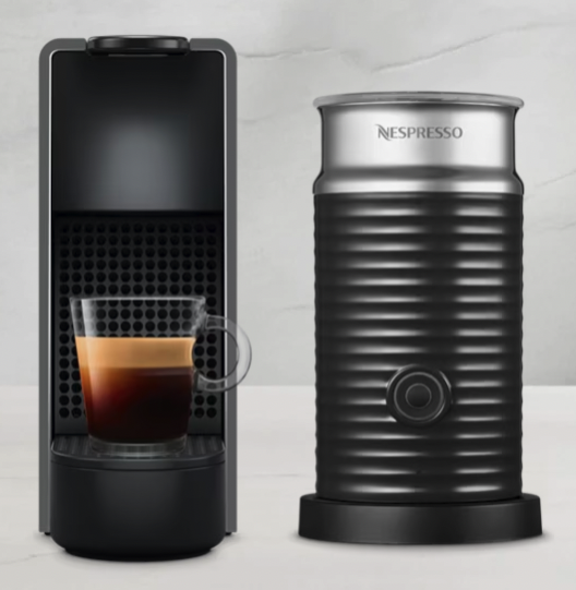 Essenza Mini & Aeroccino Bundle - Intense Grey