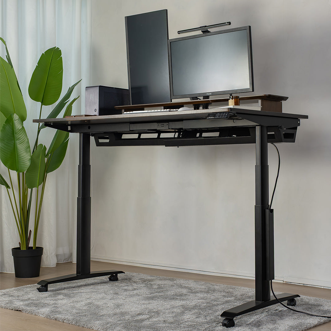 Omnidesk Essential – Electric Height Adjustable Standing Desk (Black Frame)