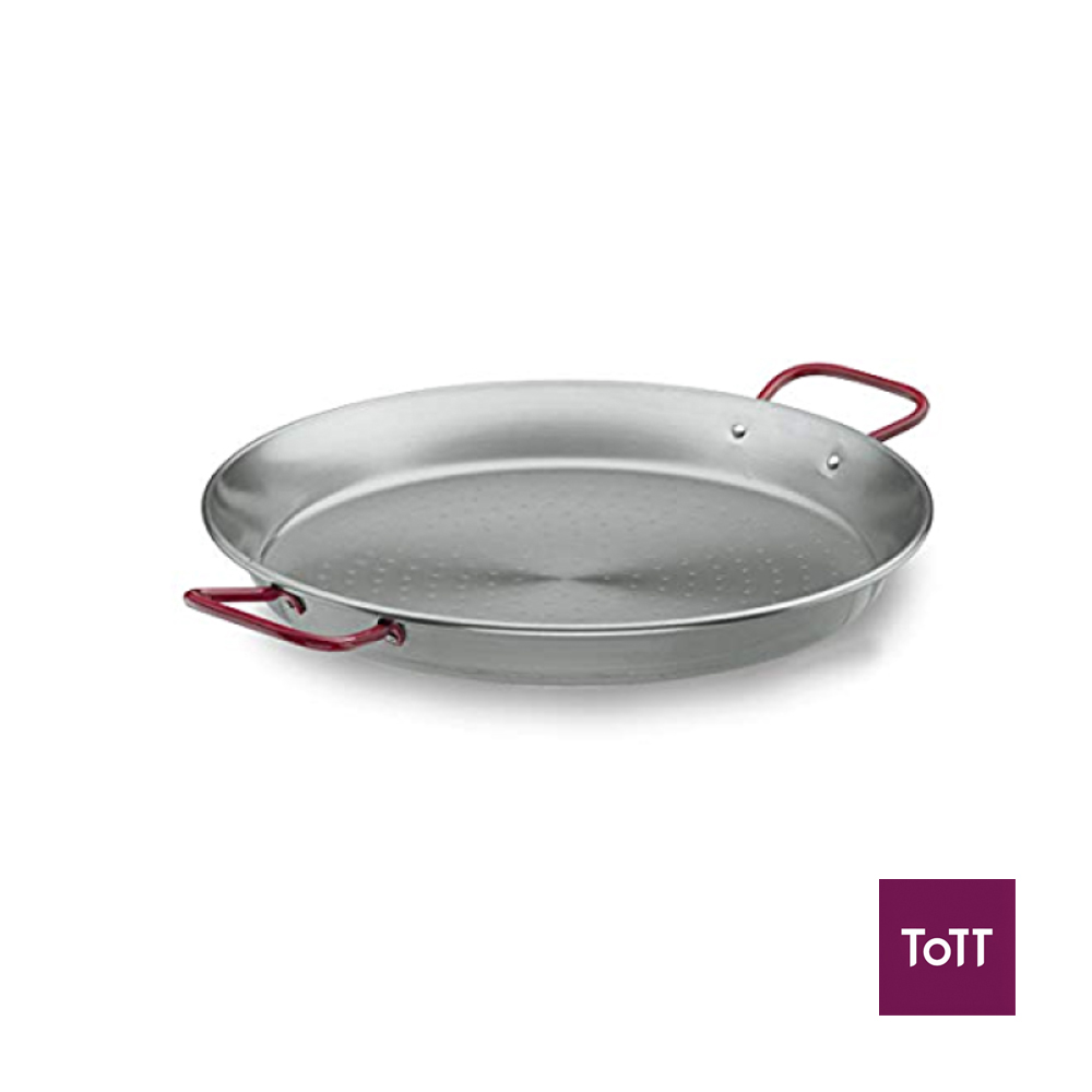 Lacor Black Steel Paella Pan Ø32xH5cm