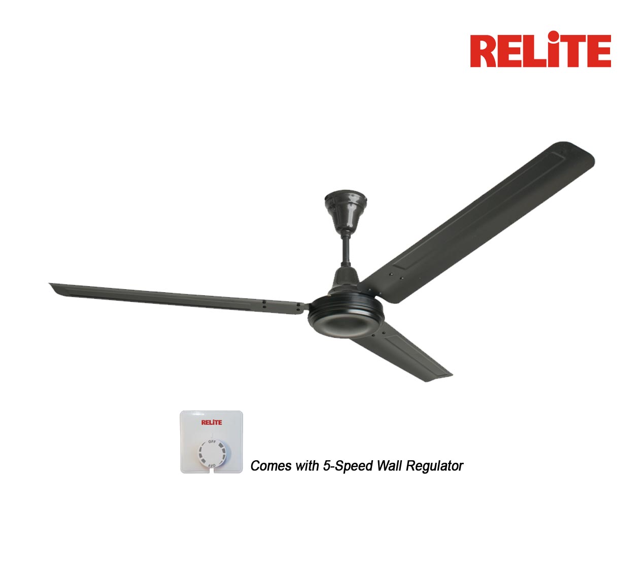 Relite Rapid 36" AC Ceiling Fan - Black
