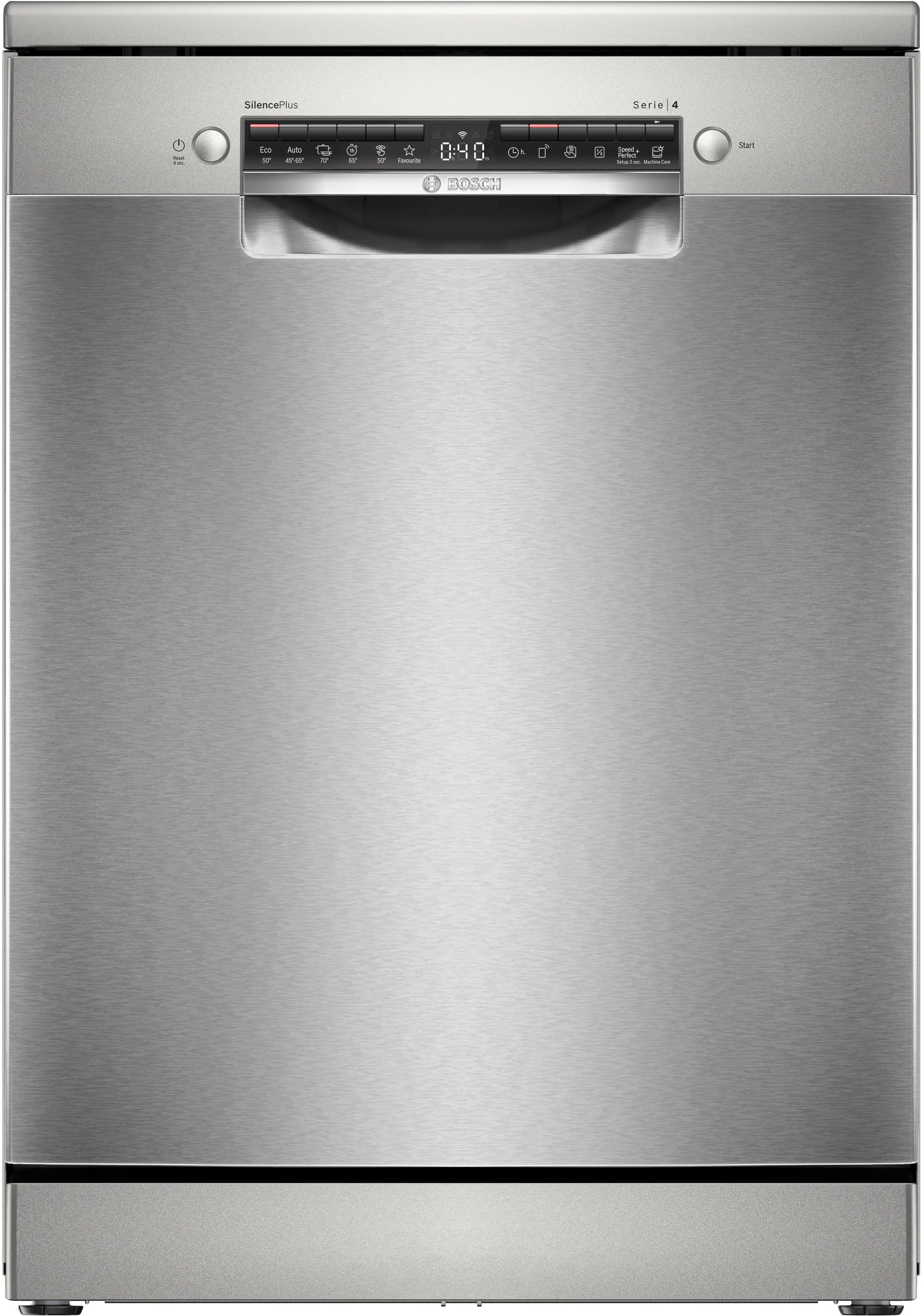 BOSCH Series 4 Free-standing Dishwasher 60 cm Brushed Steel Anti-Fingerprint SMS4ECI14E