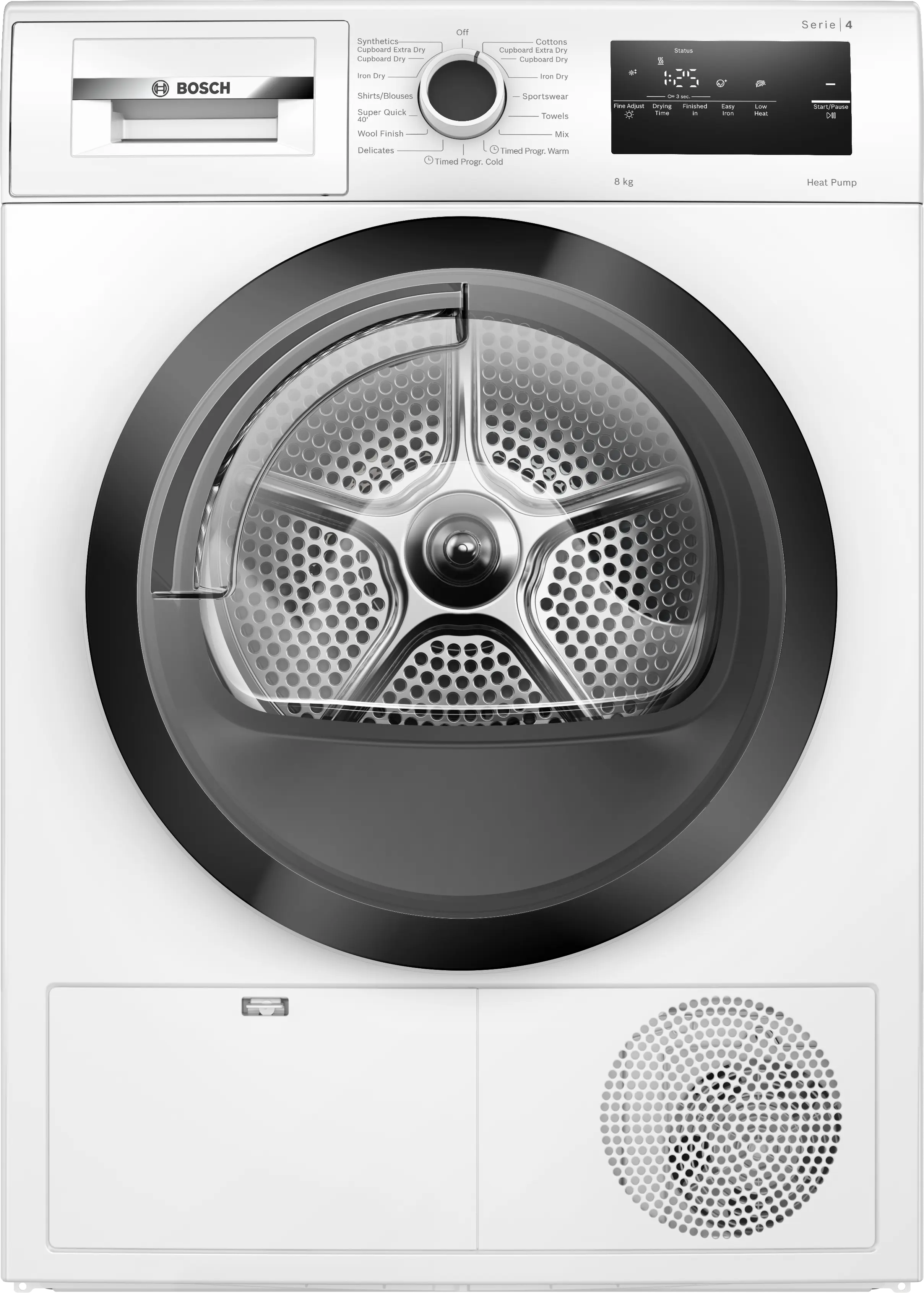 Bosch Series 4 Heat Pump Tumble Dryer 8 kg WTH85008SG - White