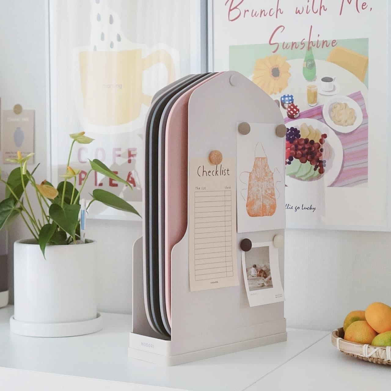 Modori TPU Cutting Board (4-Color Set) - Cutting Board Set (4-Color Boards + Rack) | Fixed Color