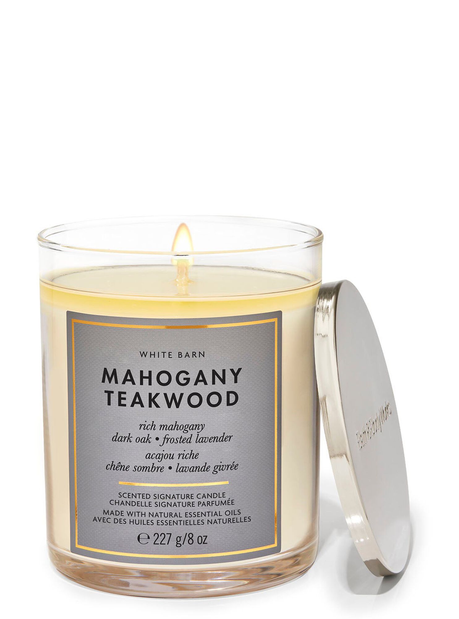 Mahogany Teakwood Single Wick Candle - 8 oz