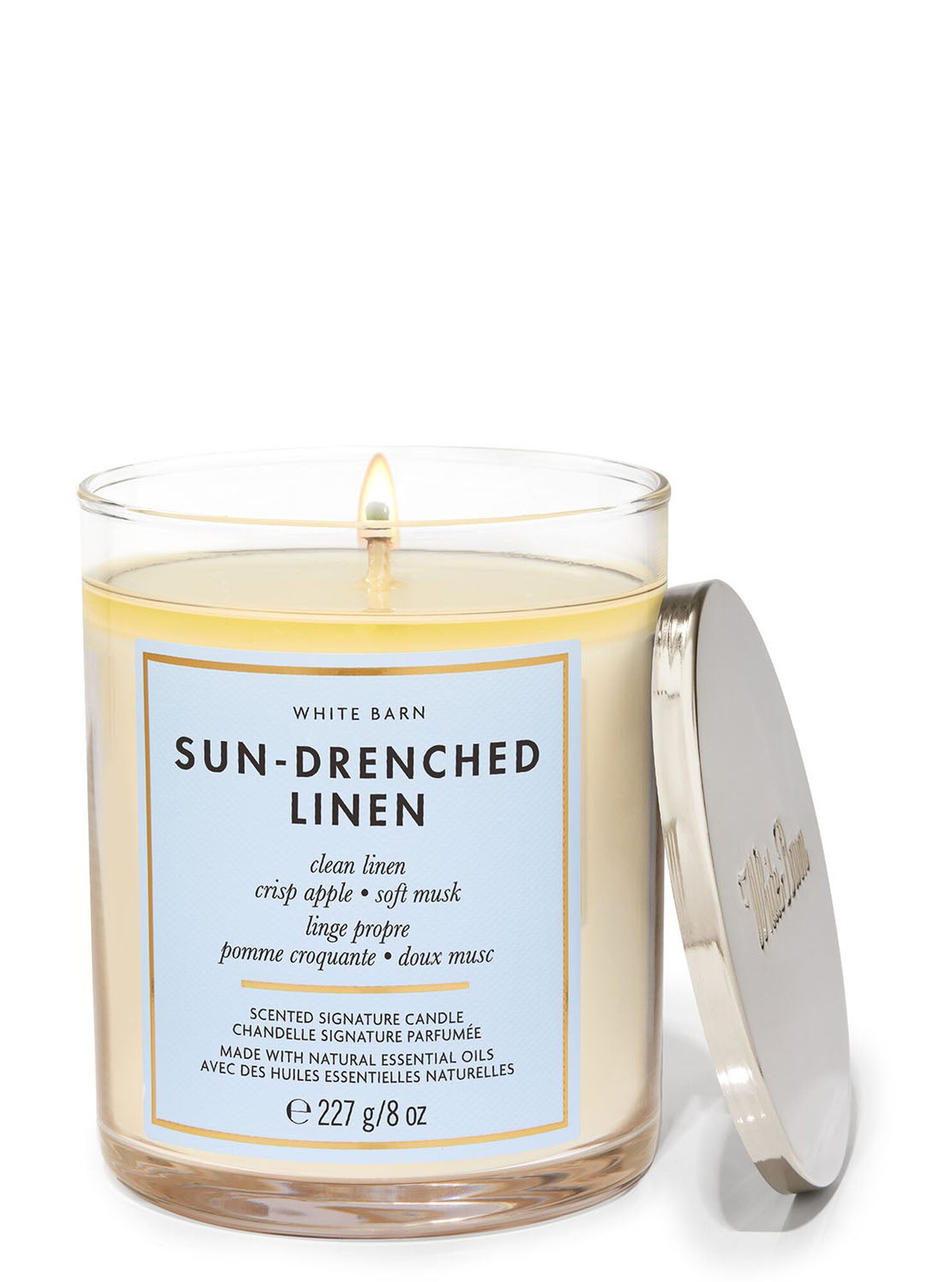 Sun-Drenched Linen Single Wick Candle