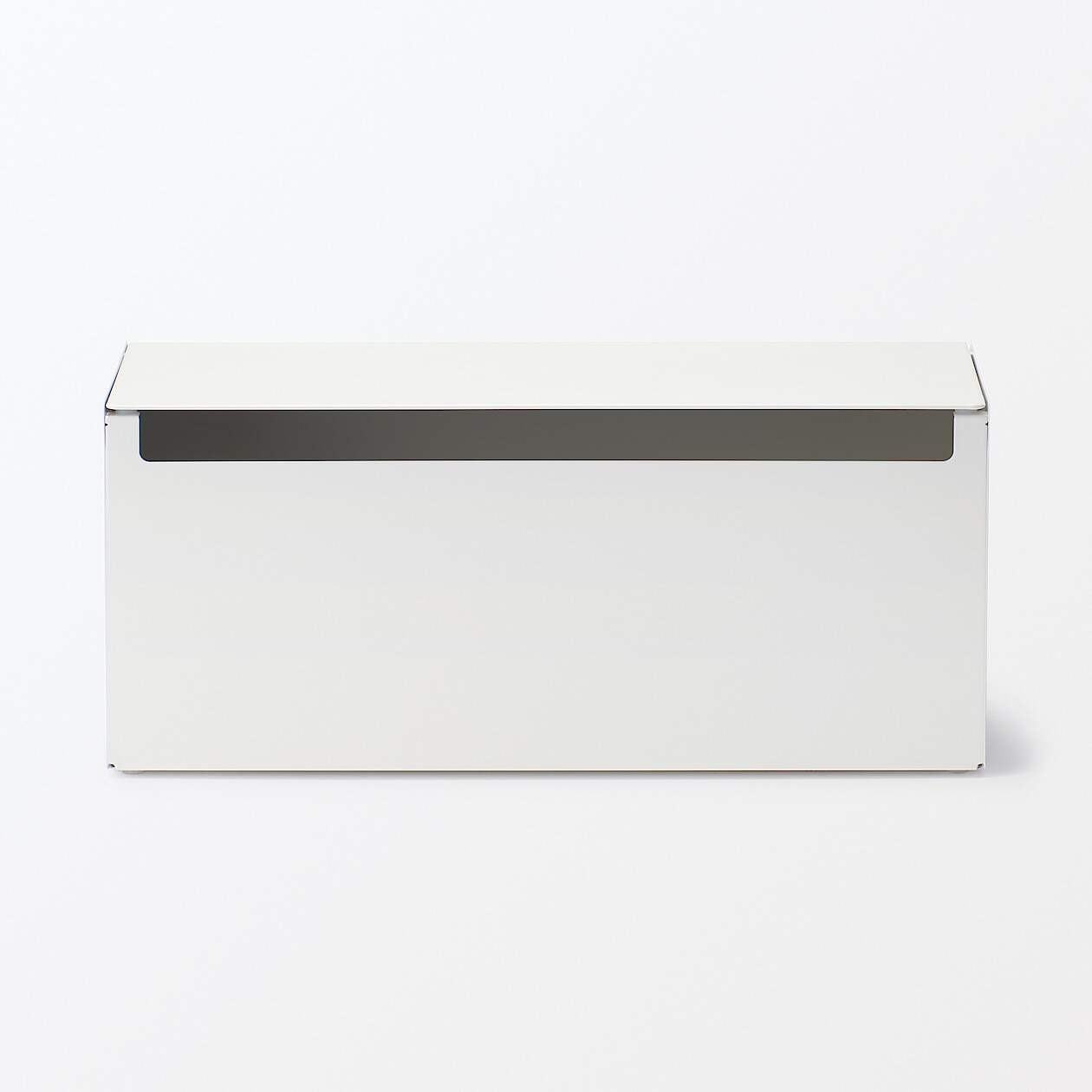 Steel Power Strip Storage - White Grey, Approx. W32 x D10 x H14 cm