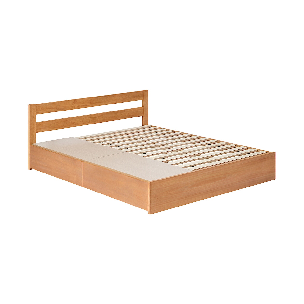 Wooden Storage Bed Queen W167.5xD201.5xH74cm