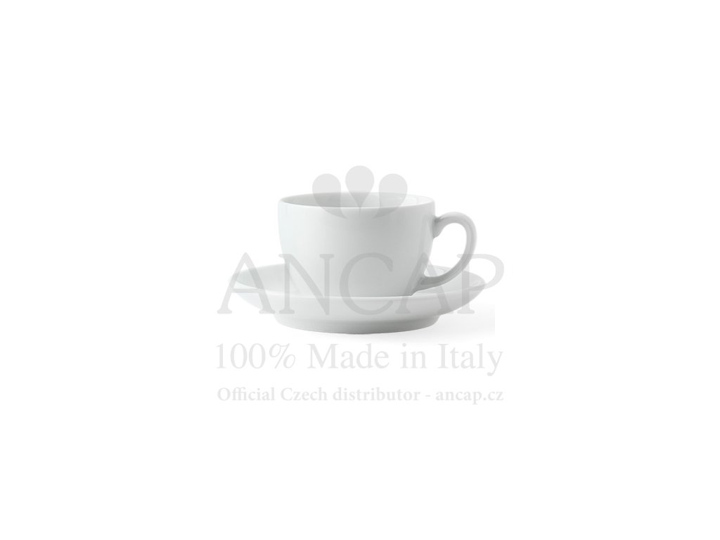 ANCAP - Open Large Cappuccino and Tea Cup with Saucer Torino, Verona 180 ml