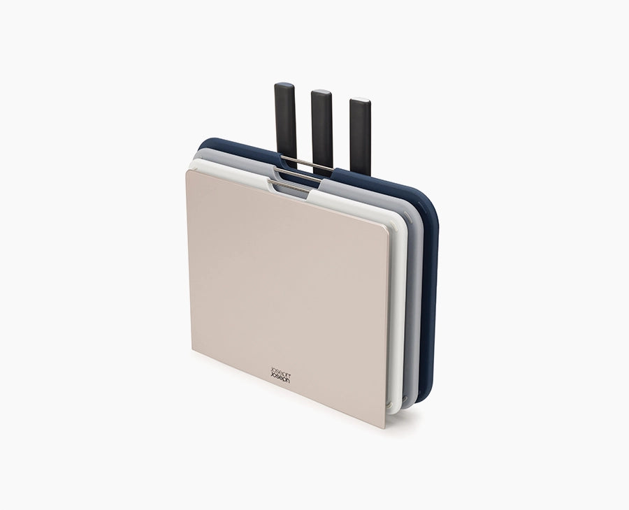 Nest Boards Plus 6-piece Grey Knife & Chopping Board Set