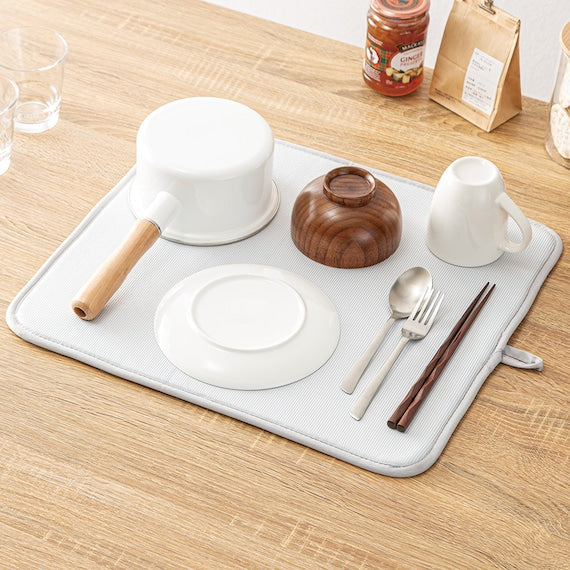 Antibacterial Dish Drying Mat Tender2 M - Light Gray