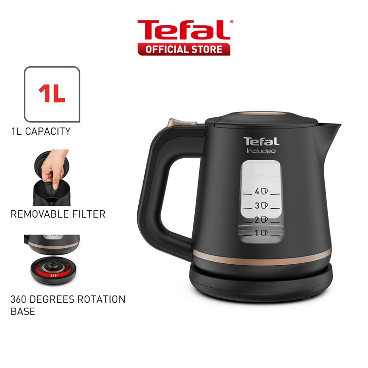 Tefal Includeo Electric Kettle (2000W - 2400W) 1.0L KI5338