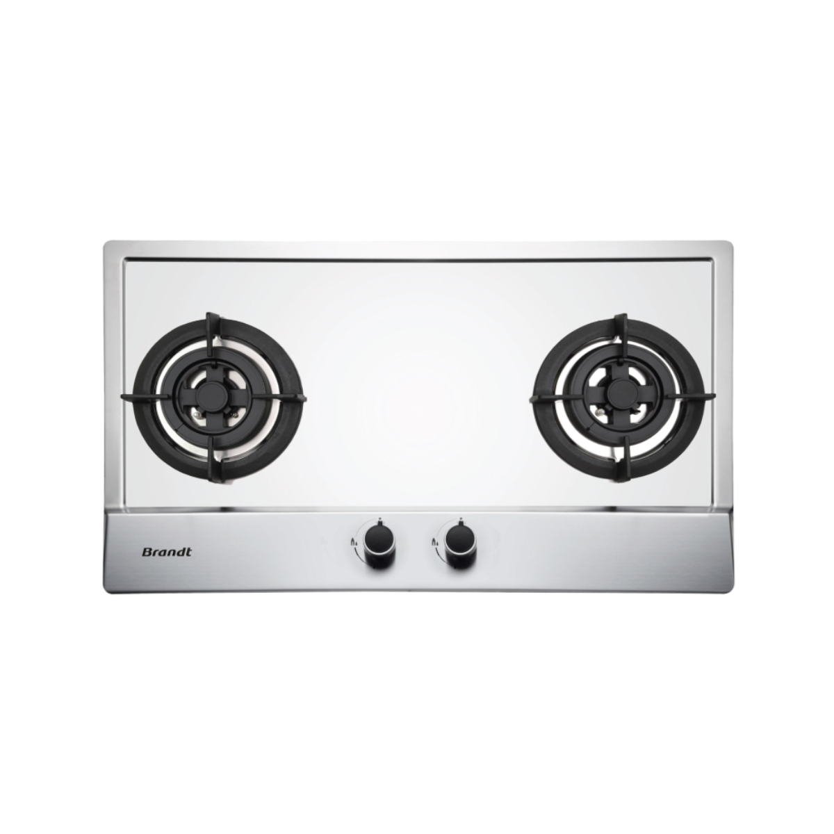 Brandt TG1782XPB - 75cm Stainless Steel Gas Hob 2 Burners (PUB/Town Gas)