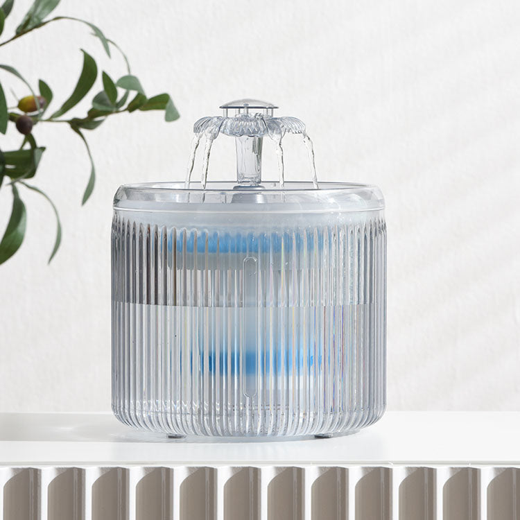 Cat Drinking Fountain with Flower Waterfall & Spring Modes (2.6L)