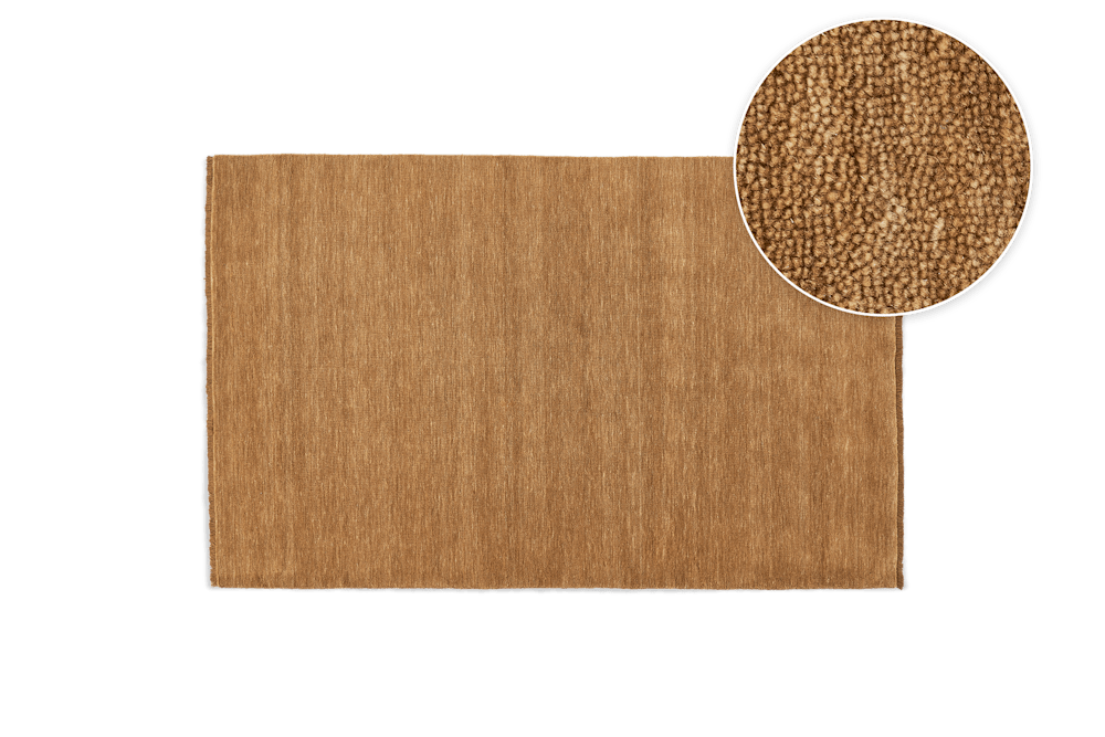 Cora Wool Area Rug - Caramel, 153 x 244cm