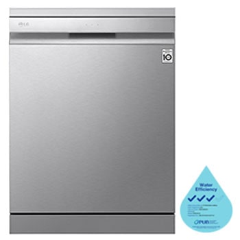 LG ThinQ® Top Control Dishwasher with QuadWash® & True Steam®, Noble Steel - DFB325HS