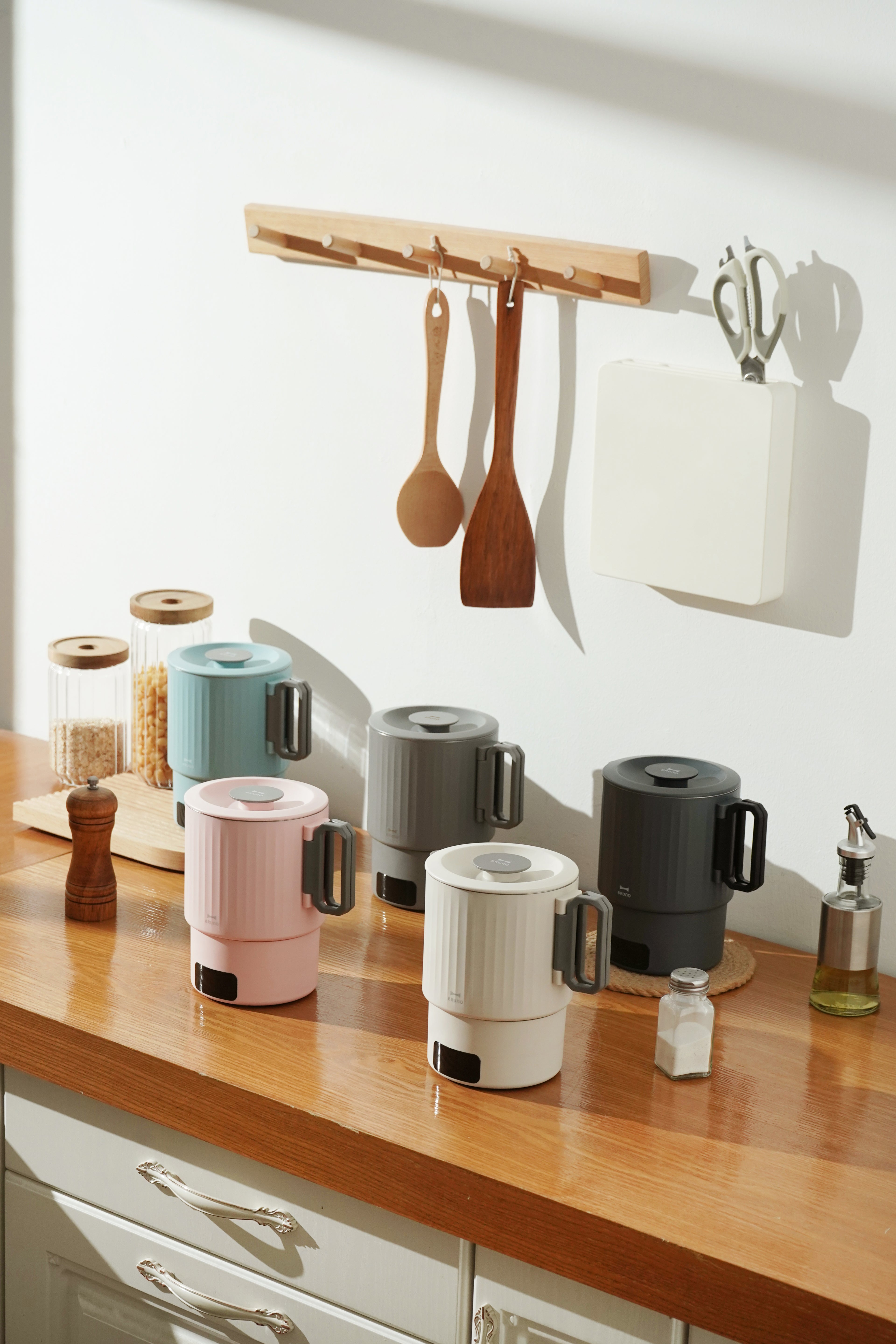 BRUNO Black Glass Air Fryer - Charcoal Black