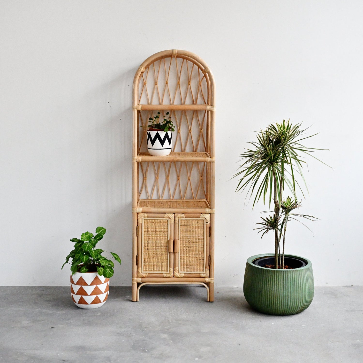 Insel Rattan Bookshelf - Natural Rattan