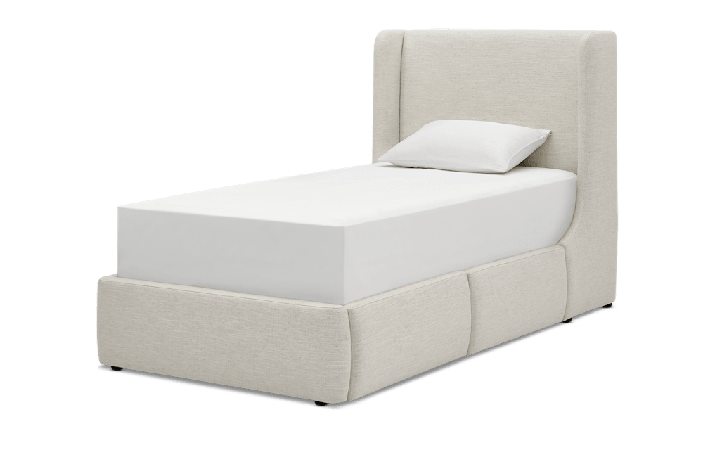 Dalton Storage Bed - Cream (Beach Linen), Single
