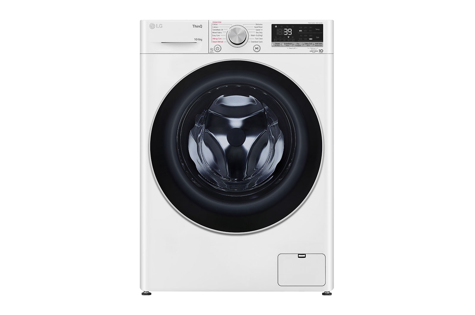 LG 10/6KG AI DD™ Front Load Washer Dryer - White (FV1410H3W)