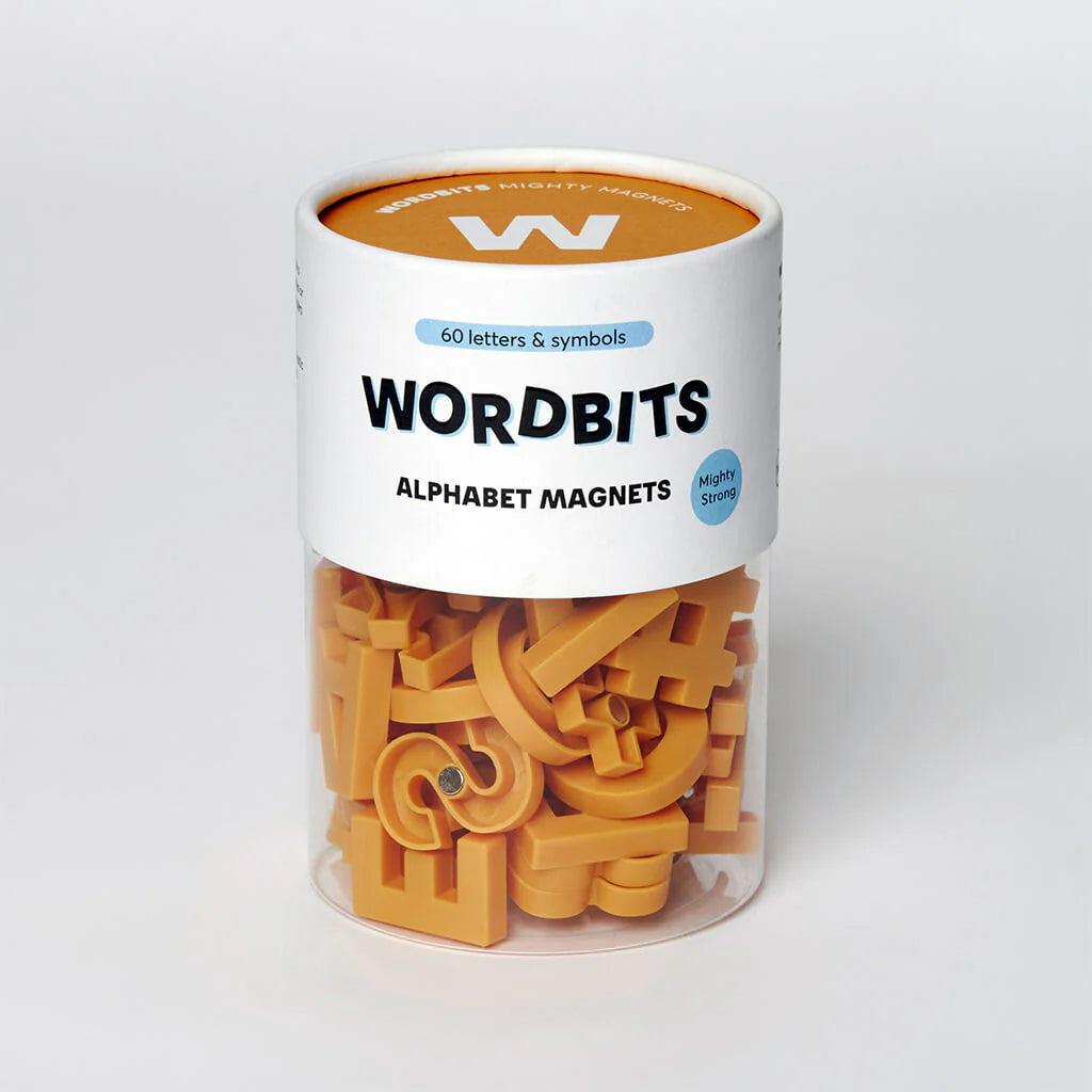 Alphabet Magnets in Mustard – Wordbits